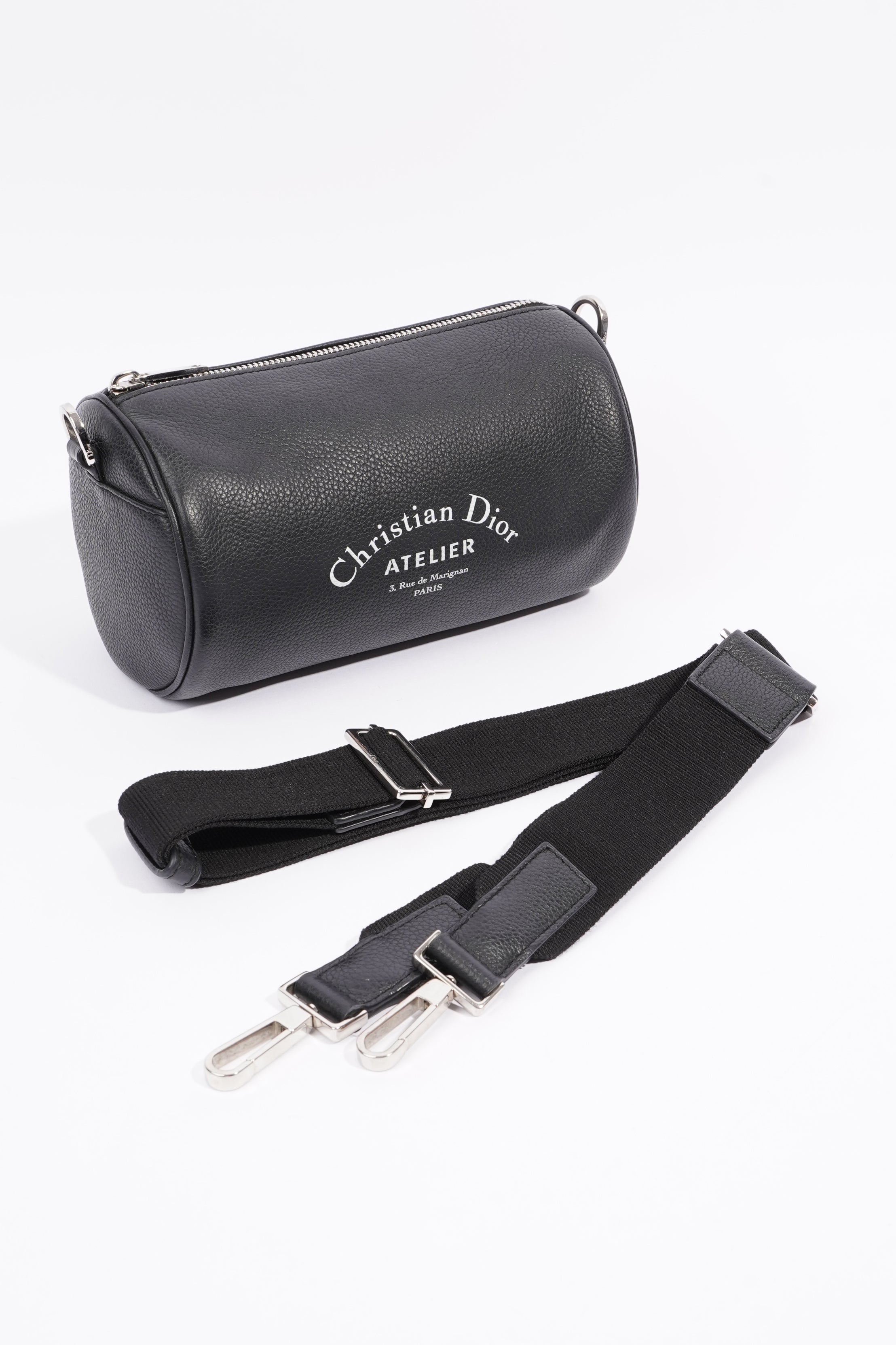 Christian Dior Roller Bag Black Leather