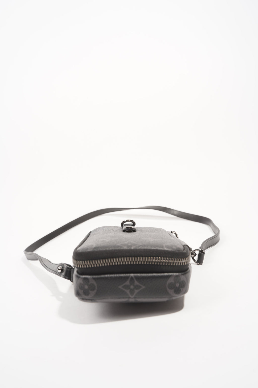 Louis Vuitton Womens Phone Pouch Monogram Eclipse Crossbody Bag