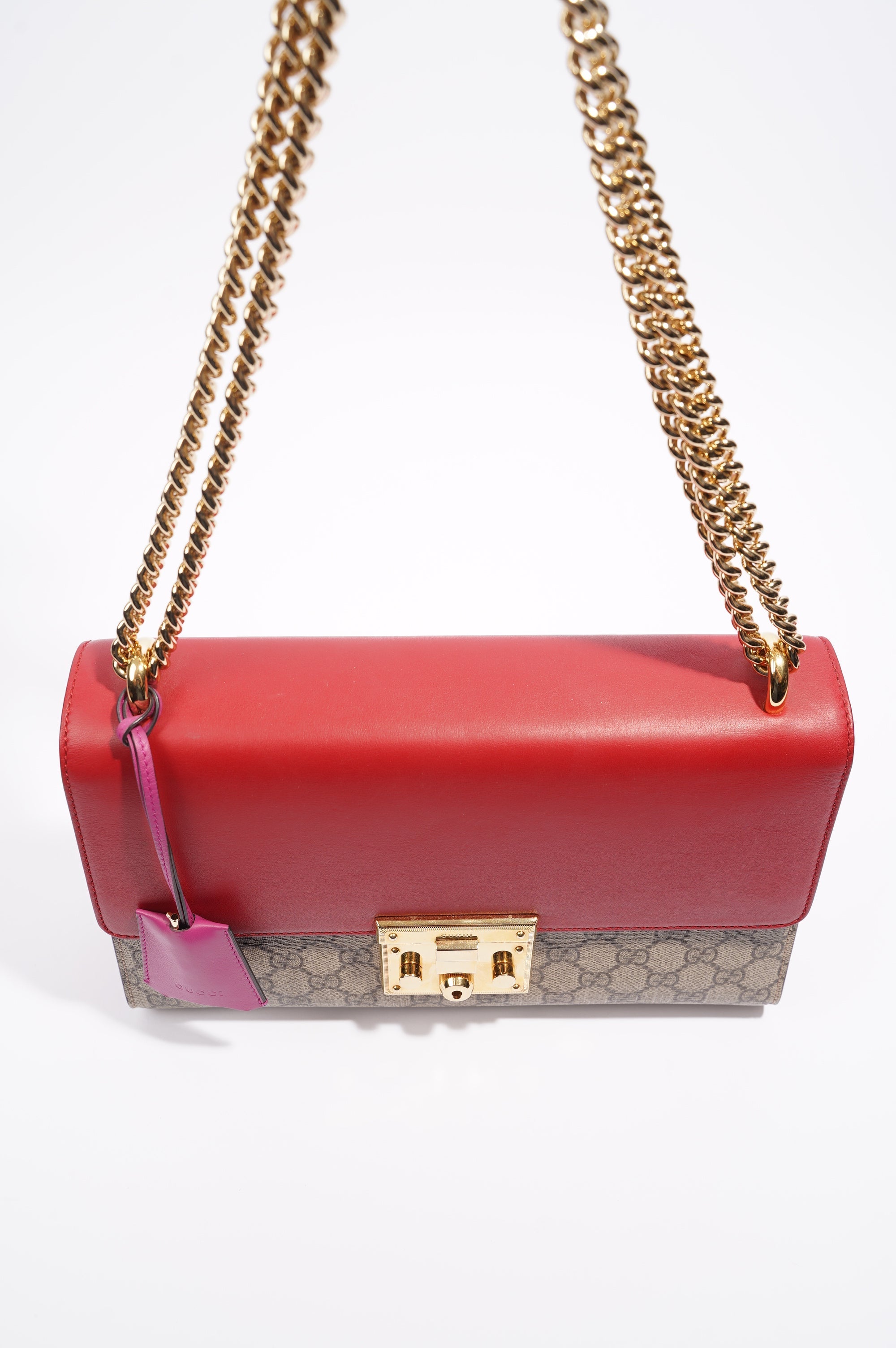 Gucci Womens Padlock Bag Multicoloured Canvas / Leather Medium