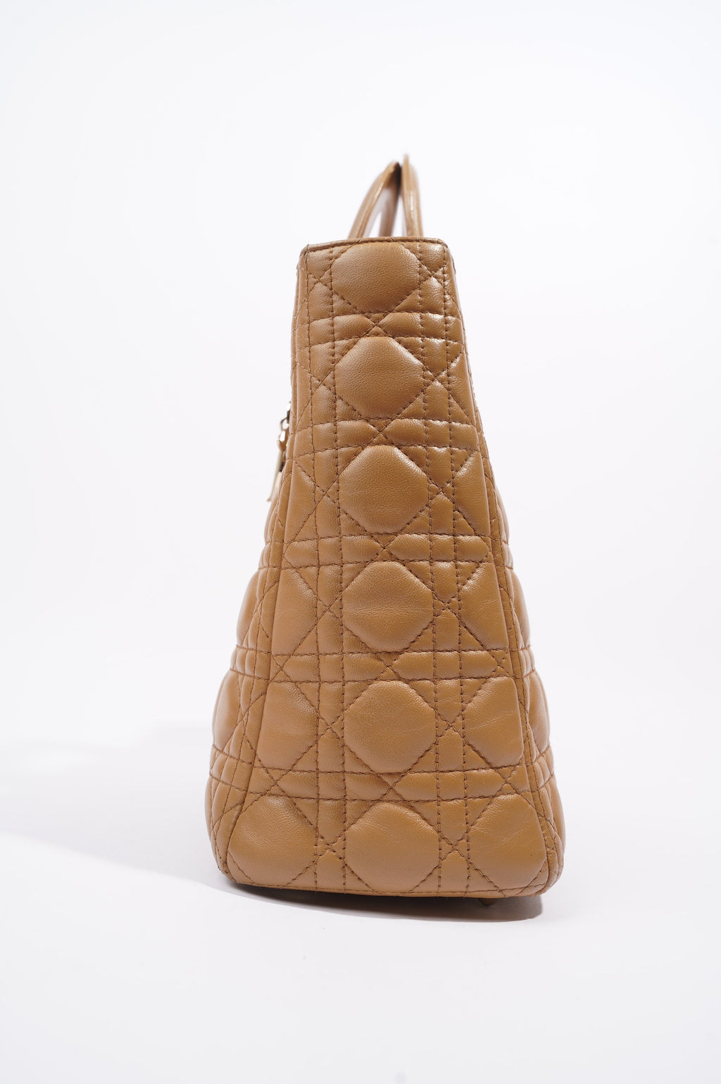 Christian Dior Womens Lady Dior Beige Large