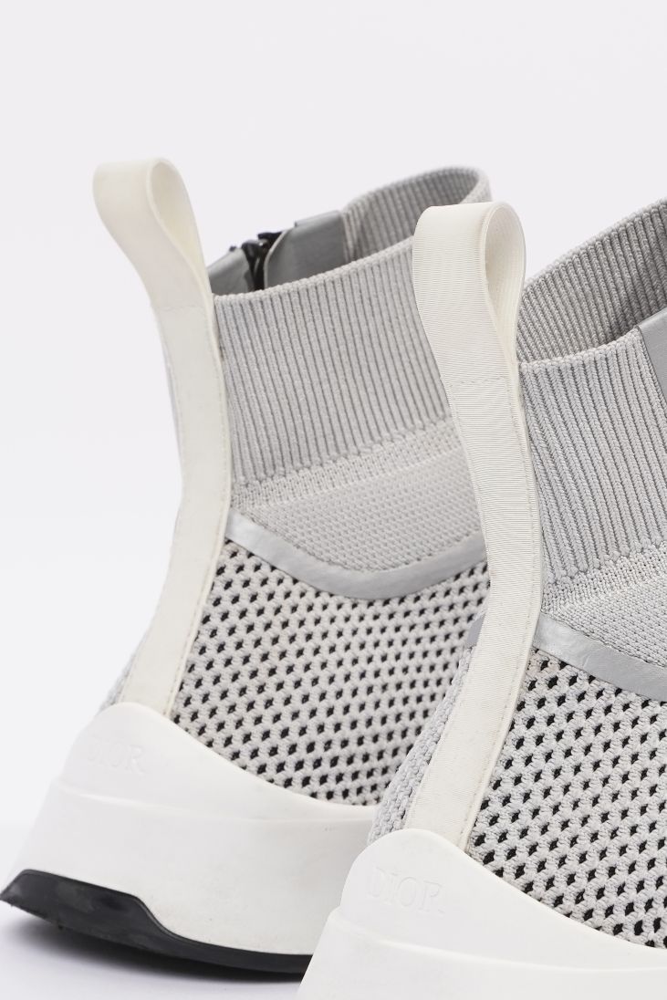Christian Dior Mens Cloth High Trainers Grey EU 41 / UK 7