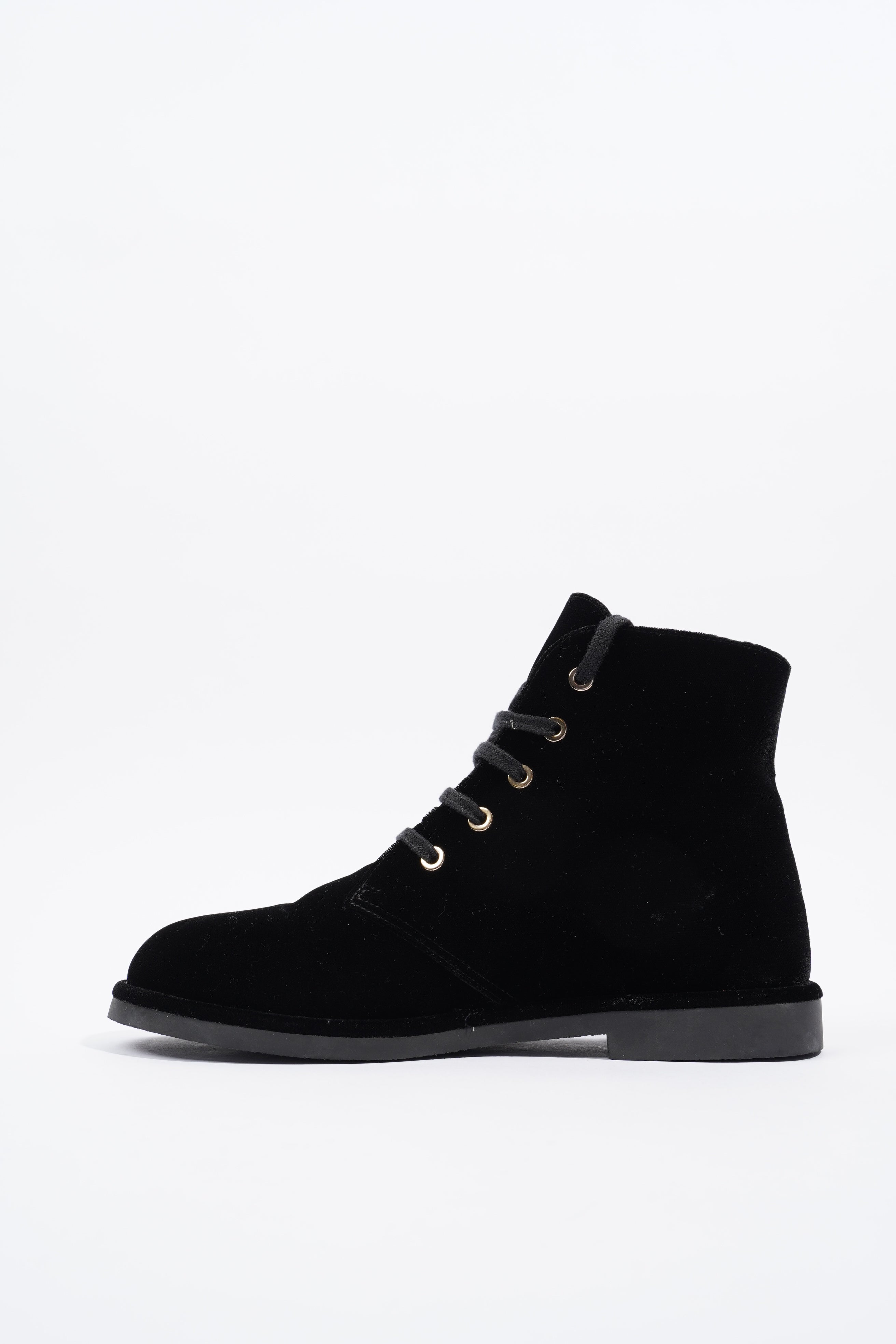 Chanel Velvet CC Boot Black EU 37 / UK 4