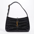 Saint Laurent Le 5 A 7 Hobo Bag Black Embossed Leather