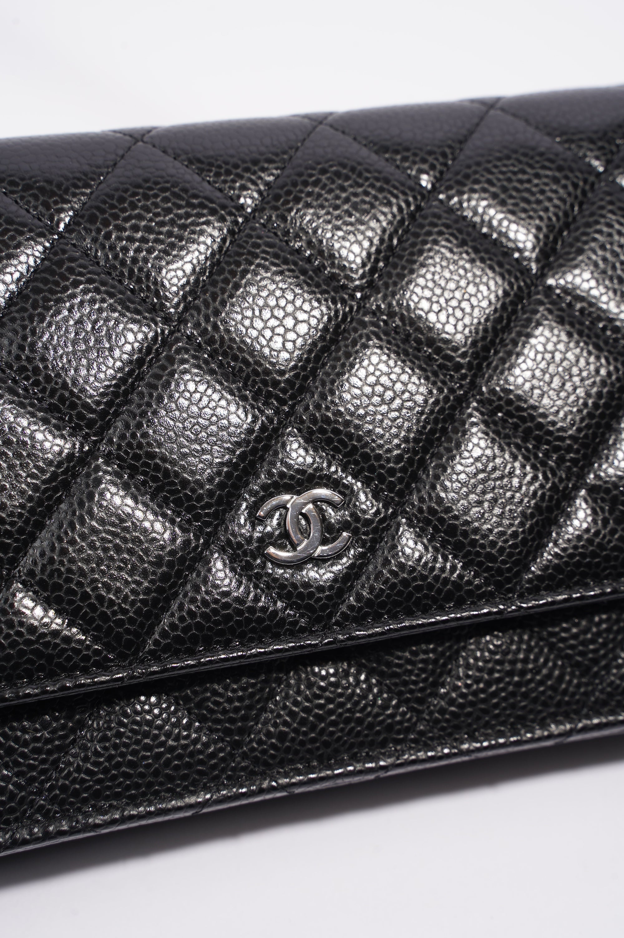 Chanel Wallet On Chain Black Caviar Leather