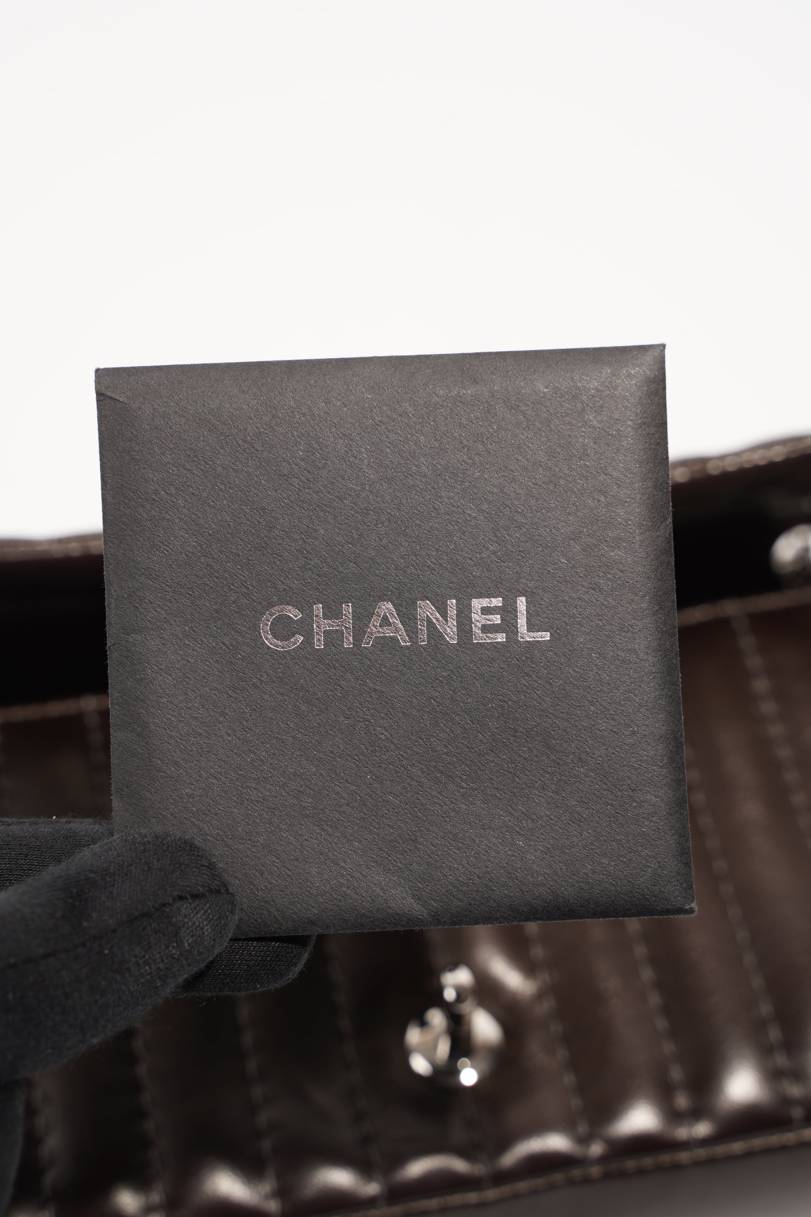 Chanel Womens Mademoiselle East West Bag Dark Brown