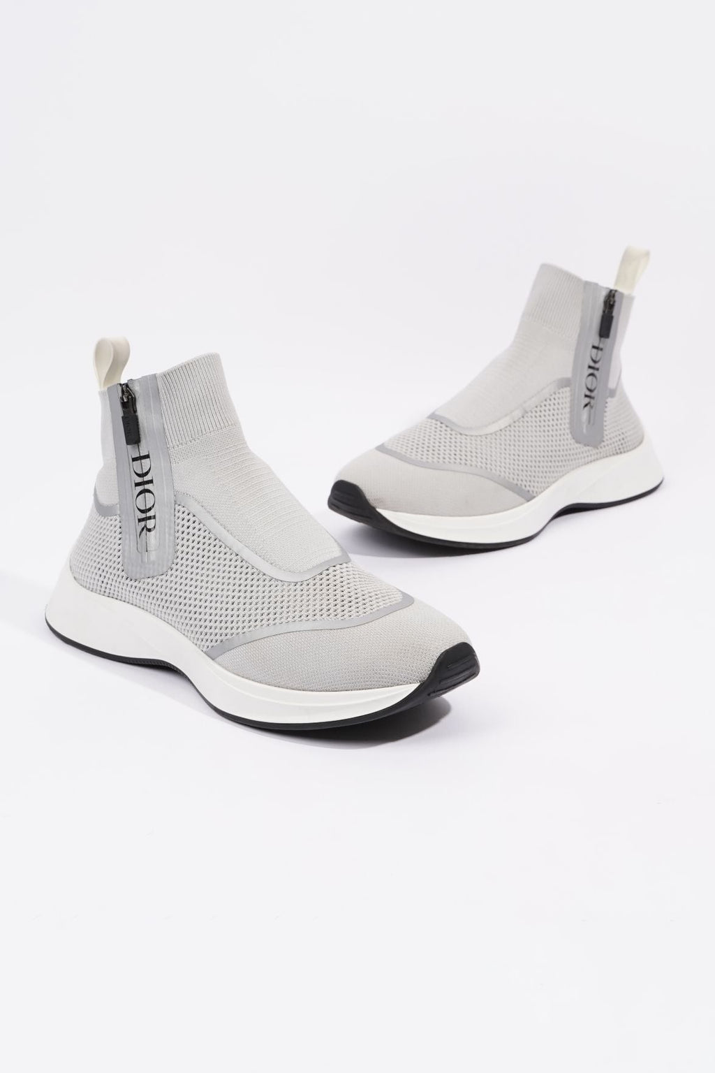 Christian Dior Mens Cloth High Trainers Grey EU 41 / UK 7