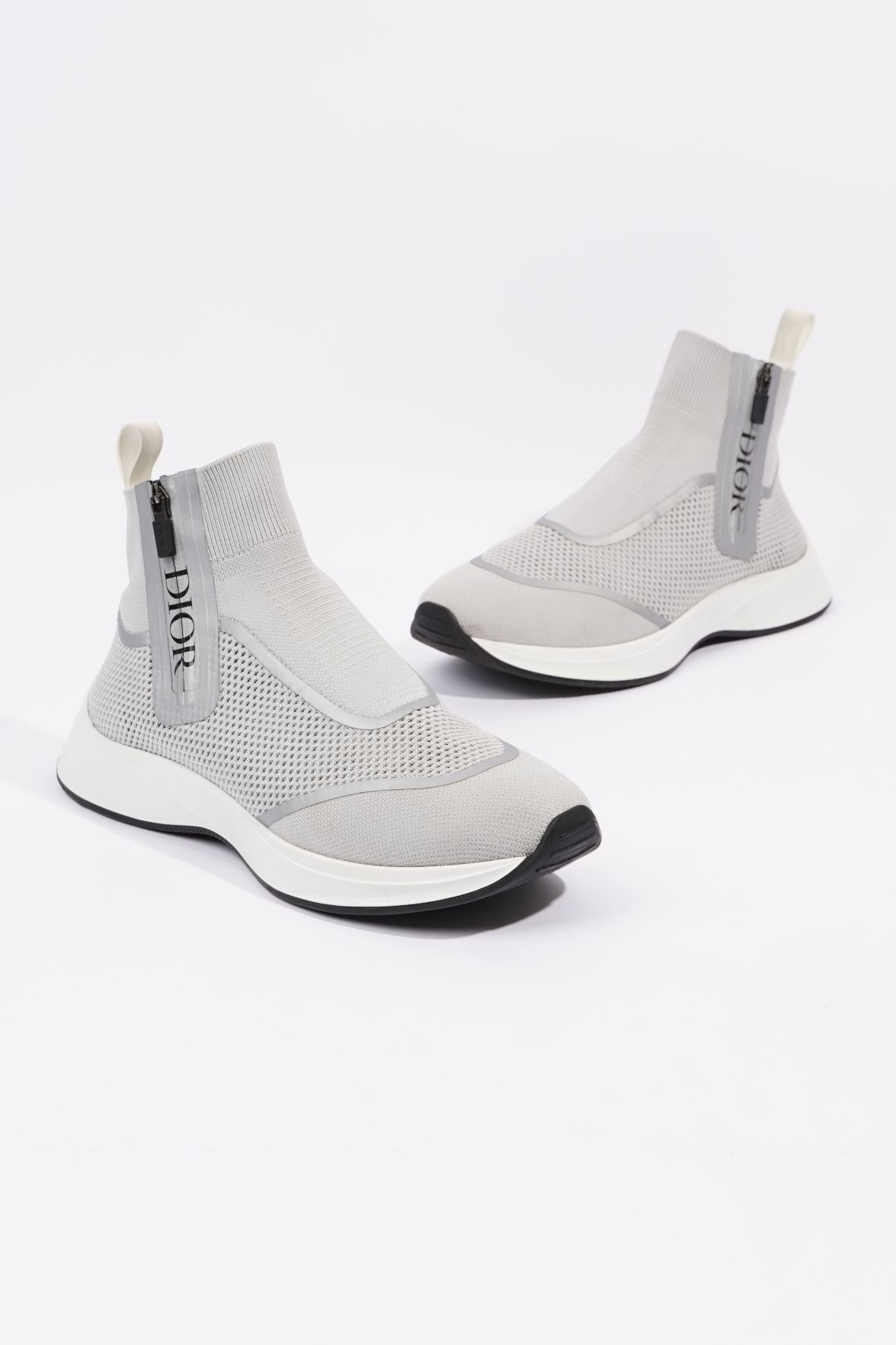 Christian Dior Mens Cloth High Trainers Grey EU 41 / UK 7