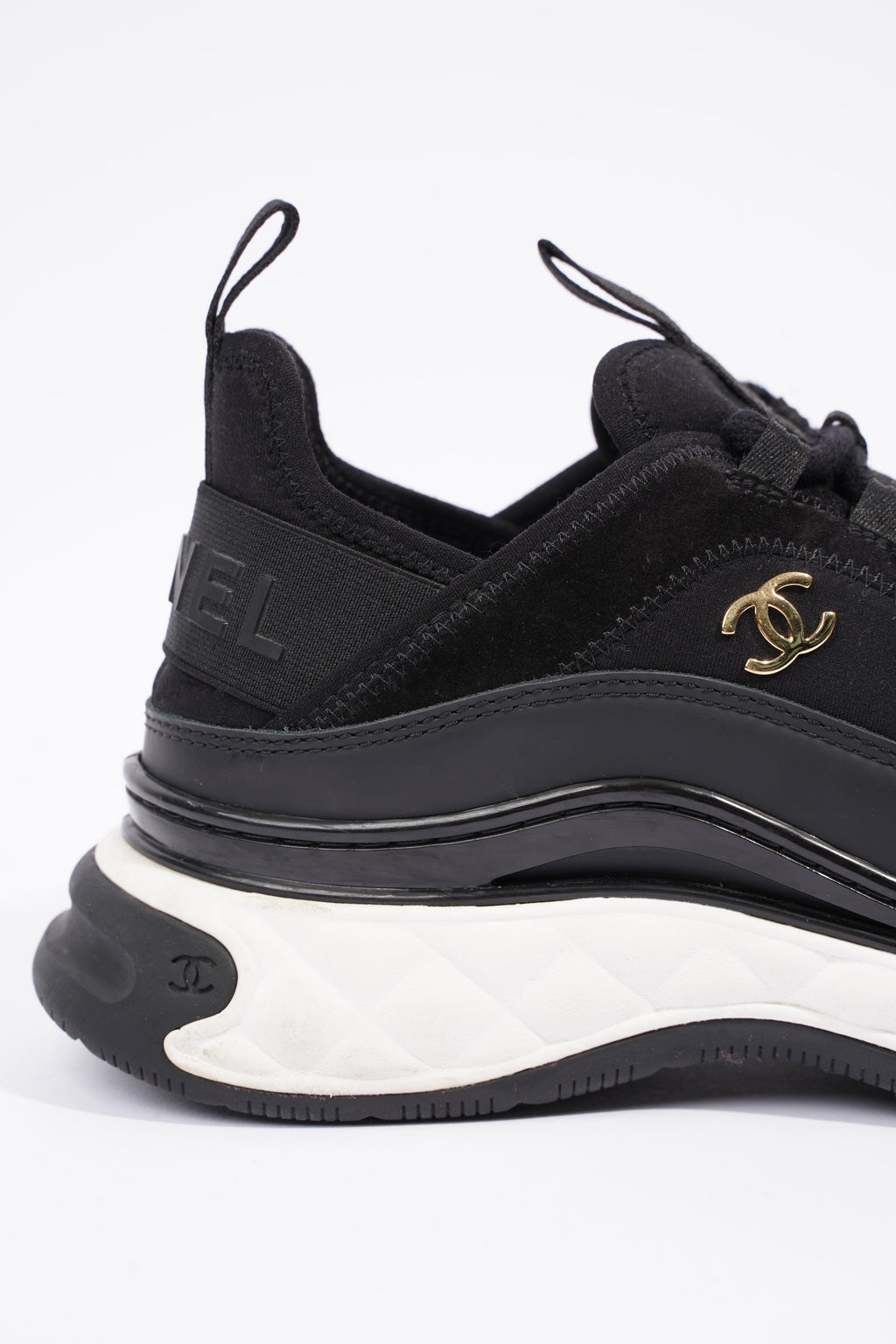 Chanel Womens CC Logo Runners Black EU 39.5 / UK 6.5