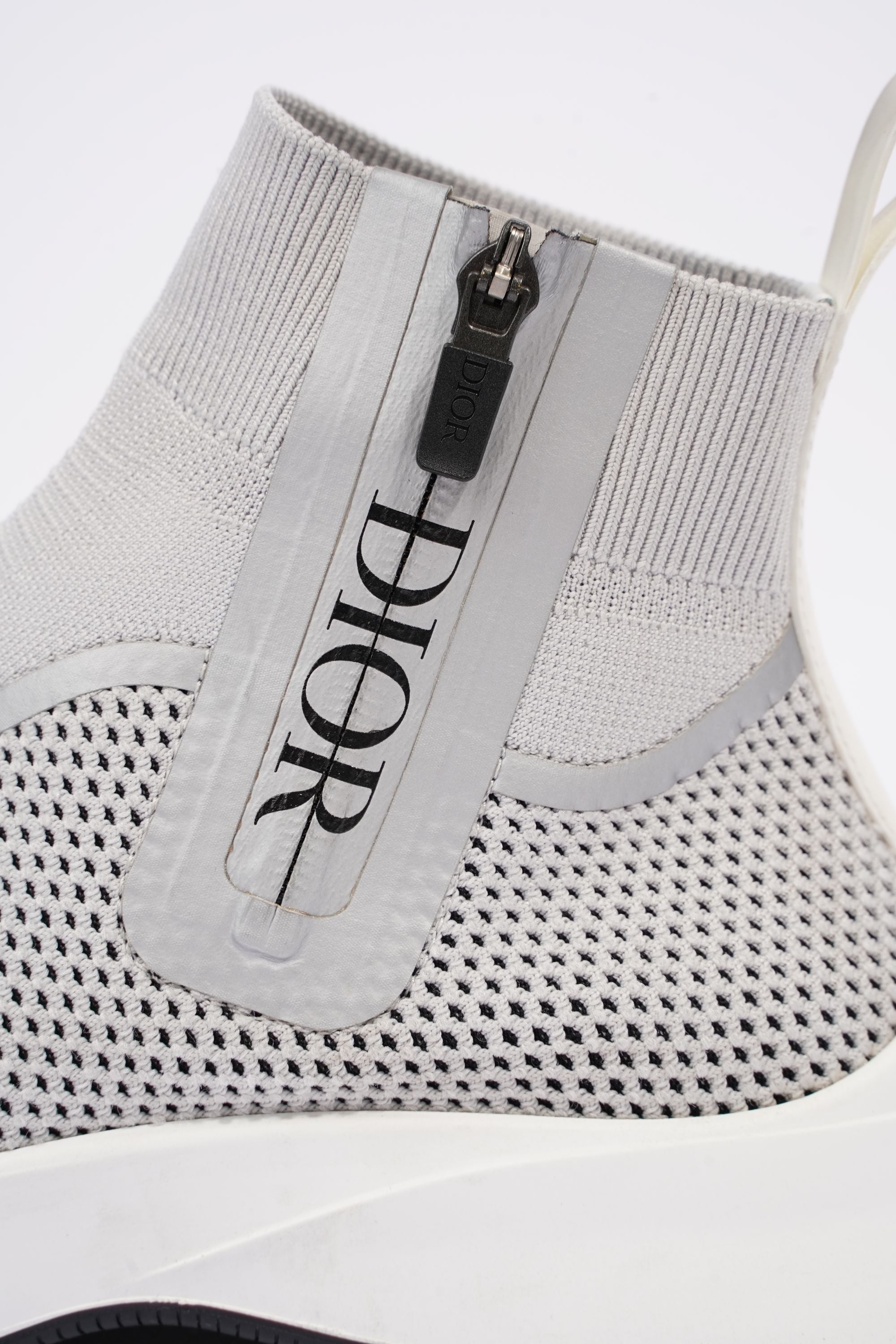 Christian Dior Mens Cloth High Trainers Grey EU 41 / UK 7