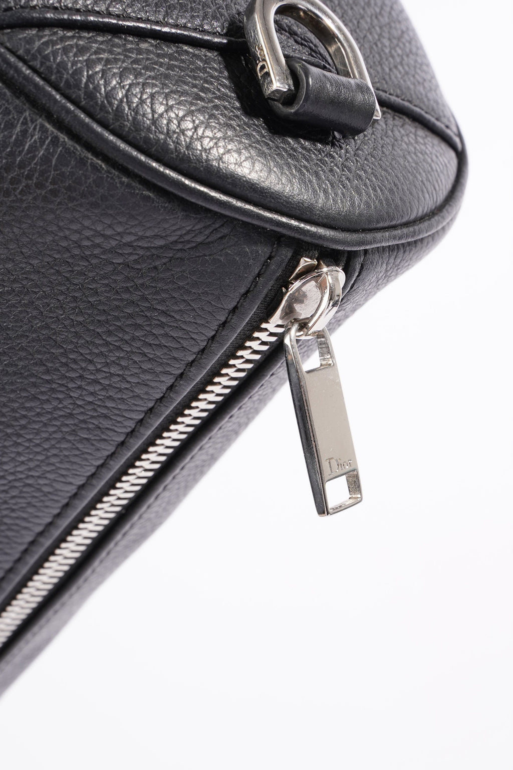 Christian Dior Roller Bag Black Leather