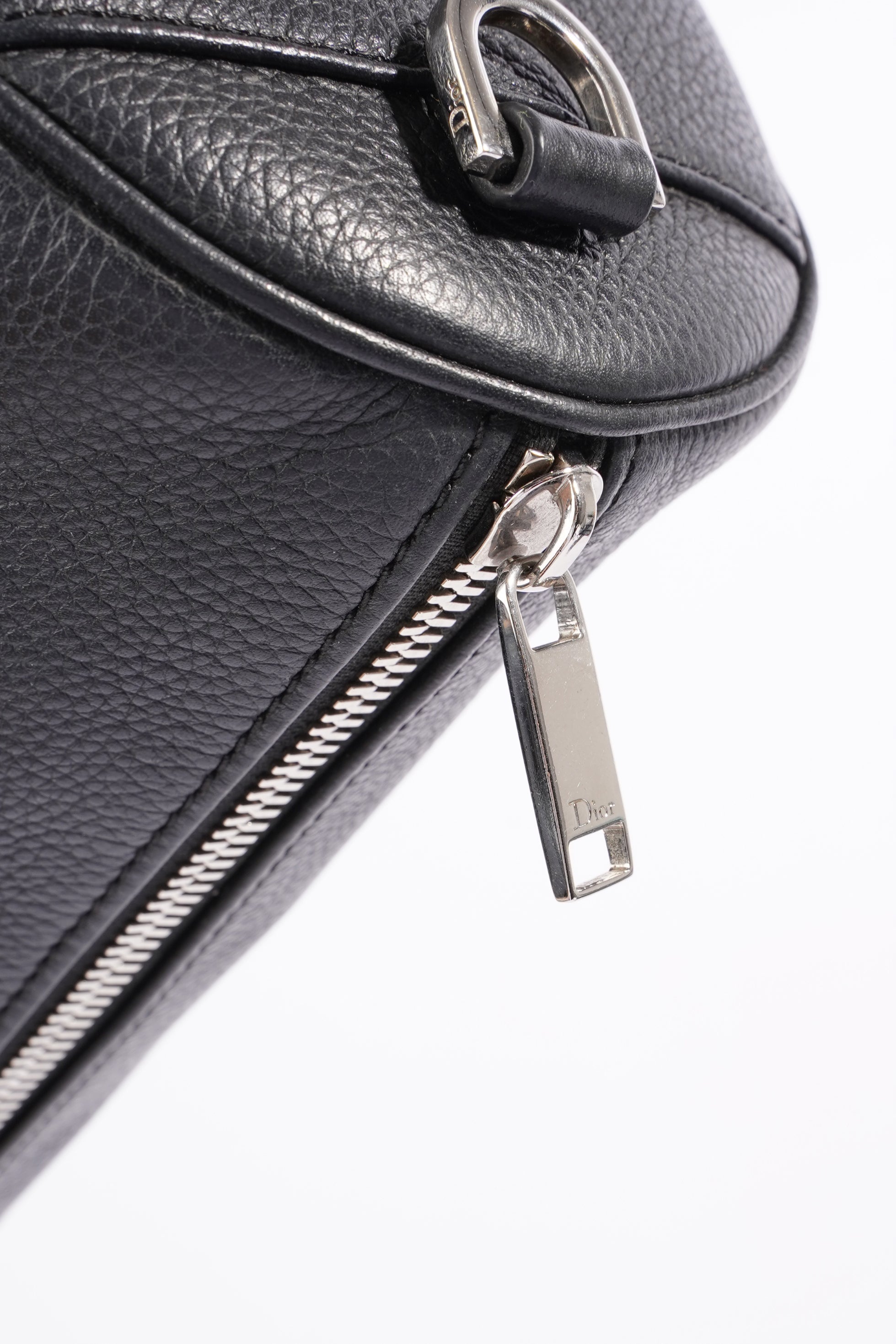 Christian Dior Roller Bag Black Leather
