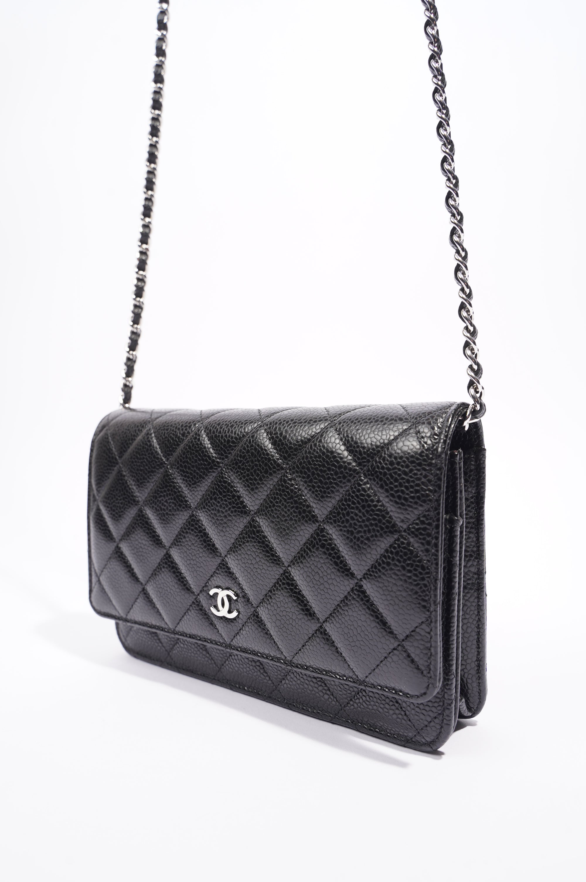 Chanel Wallet On Chain Black Caviar Leather