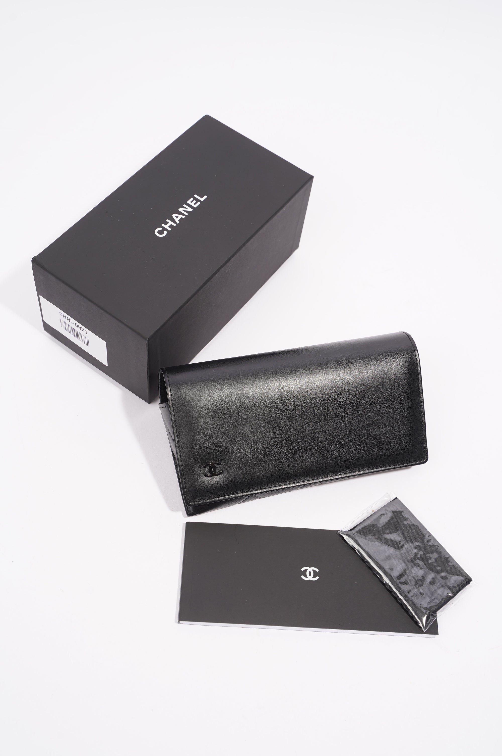 Chanel Womens Square Frame Sunglasses Black Acetate