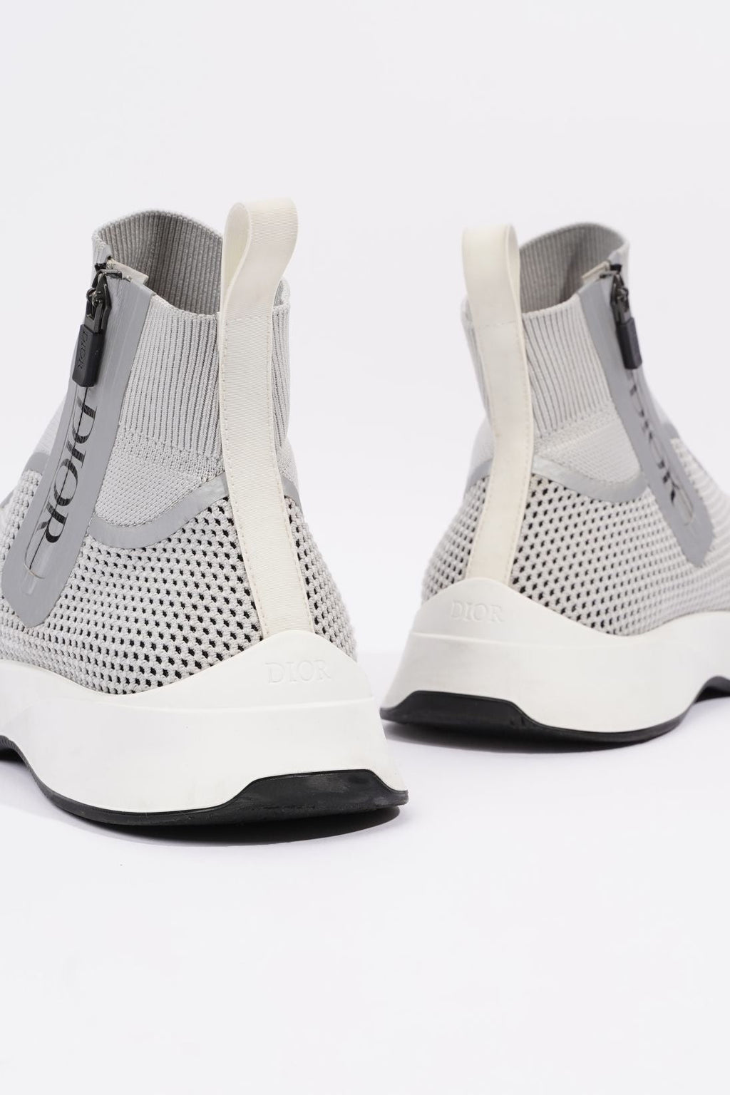 Christian Dior Mens Cloth High Trainers Grey EU 41 / UK 7