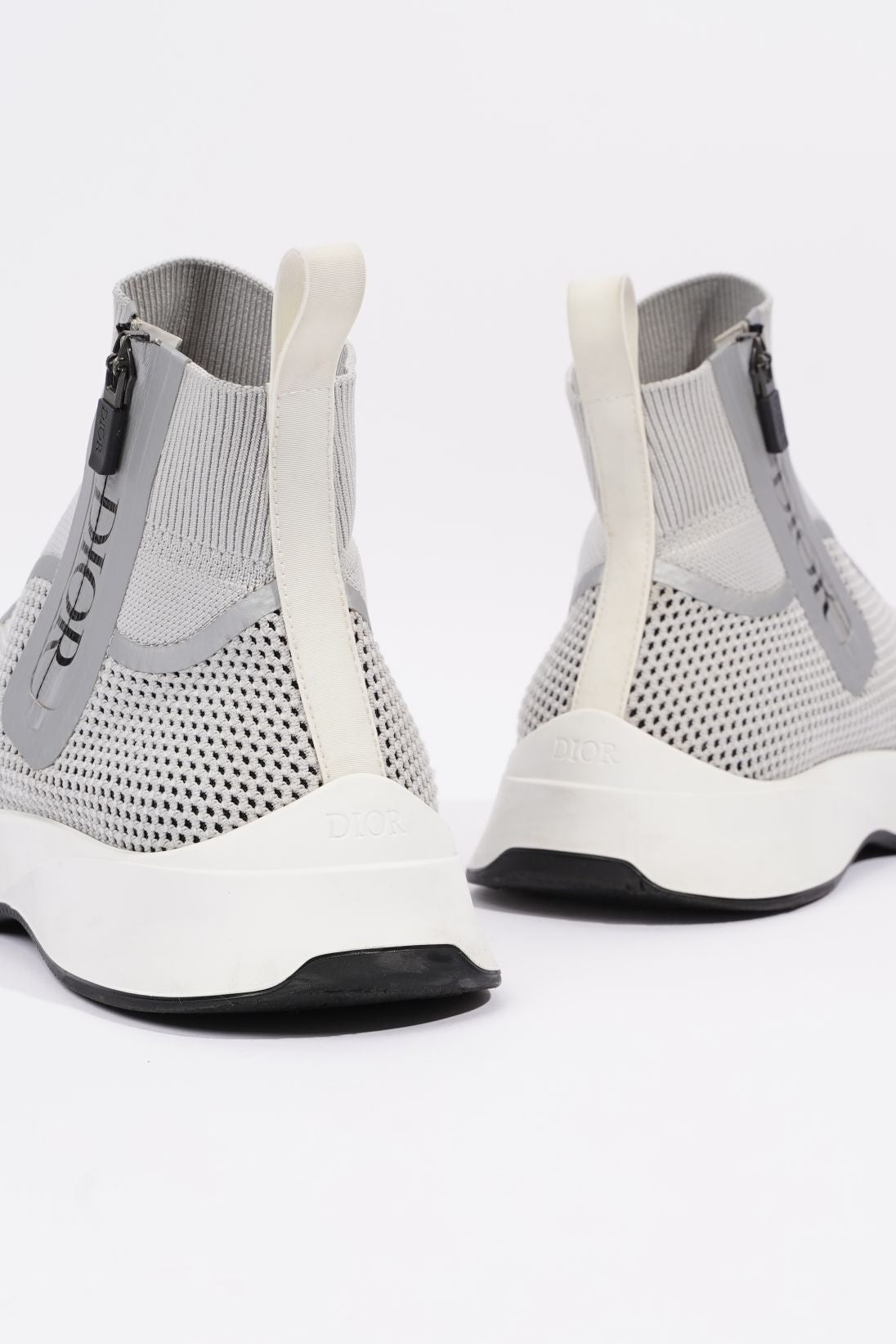 Christian Dior Mens Cloth High Trainers Grey EU 41 / UK 7