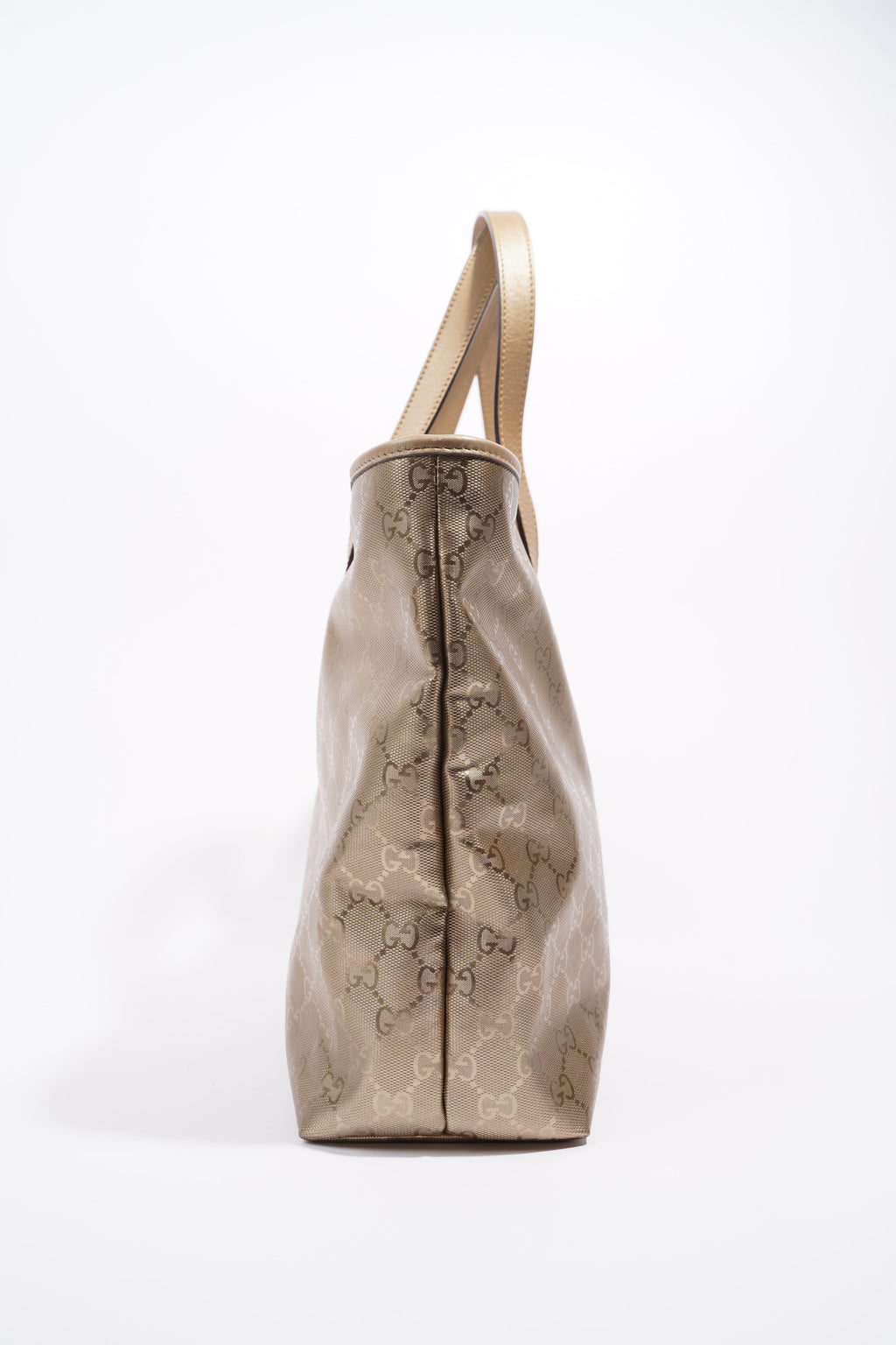 Gucci Womens Vintage Tote Bag Gold
