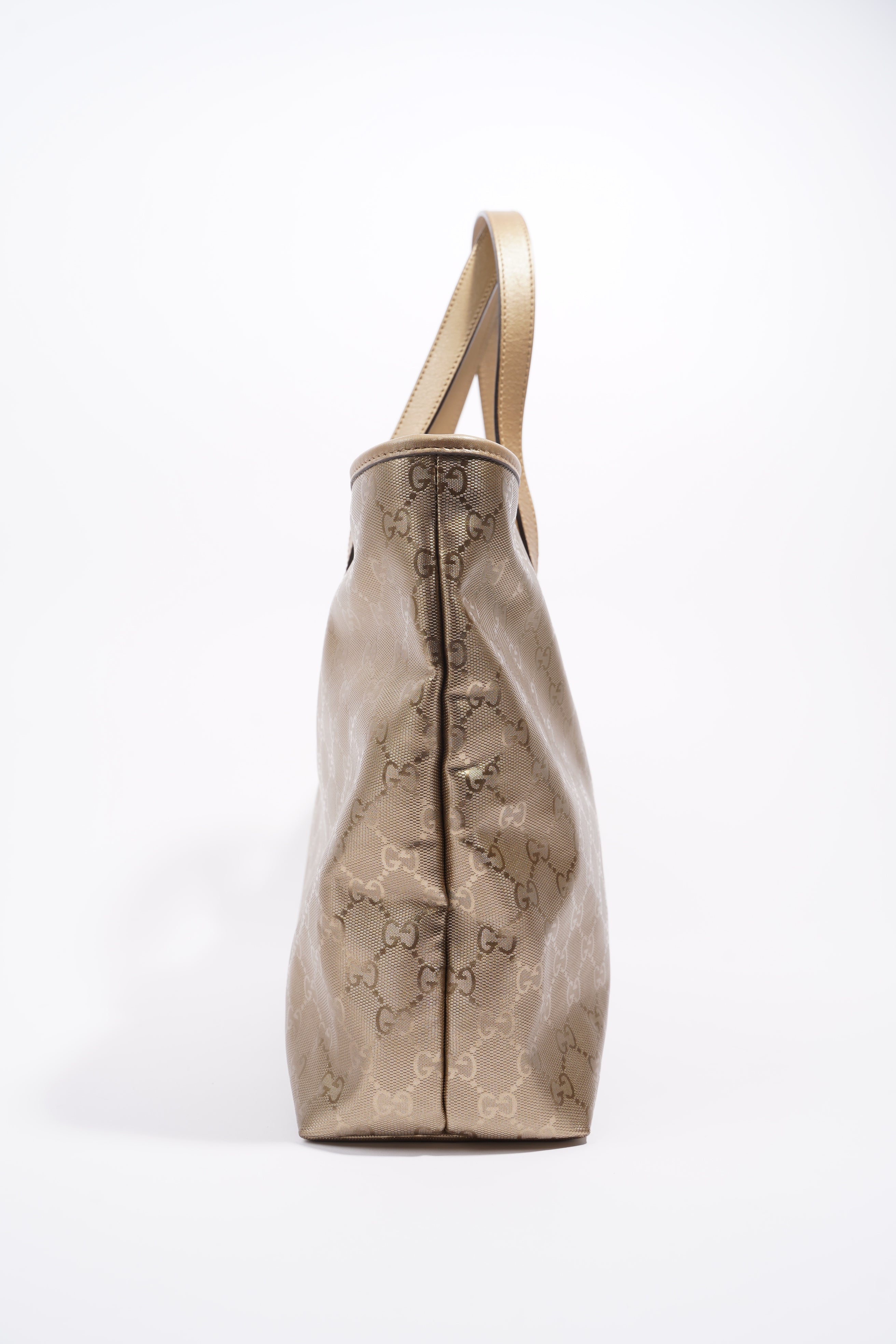 Gucci Womens Vintage Tote Bag Gold