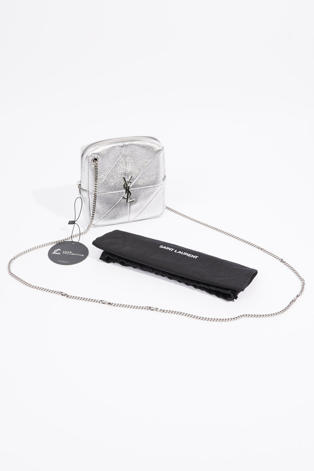 Saint Laurent Jamie Cube Bag Silver OS