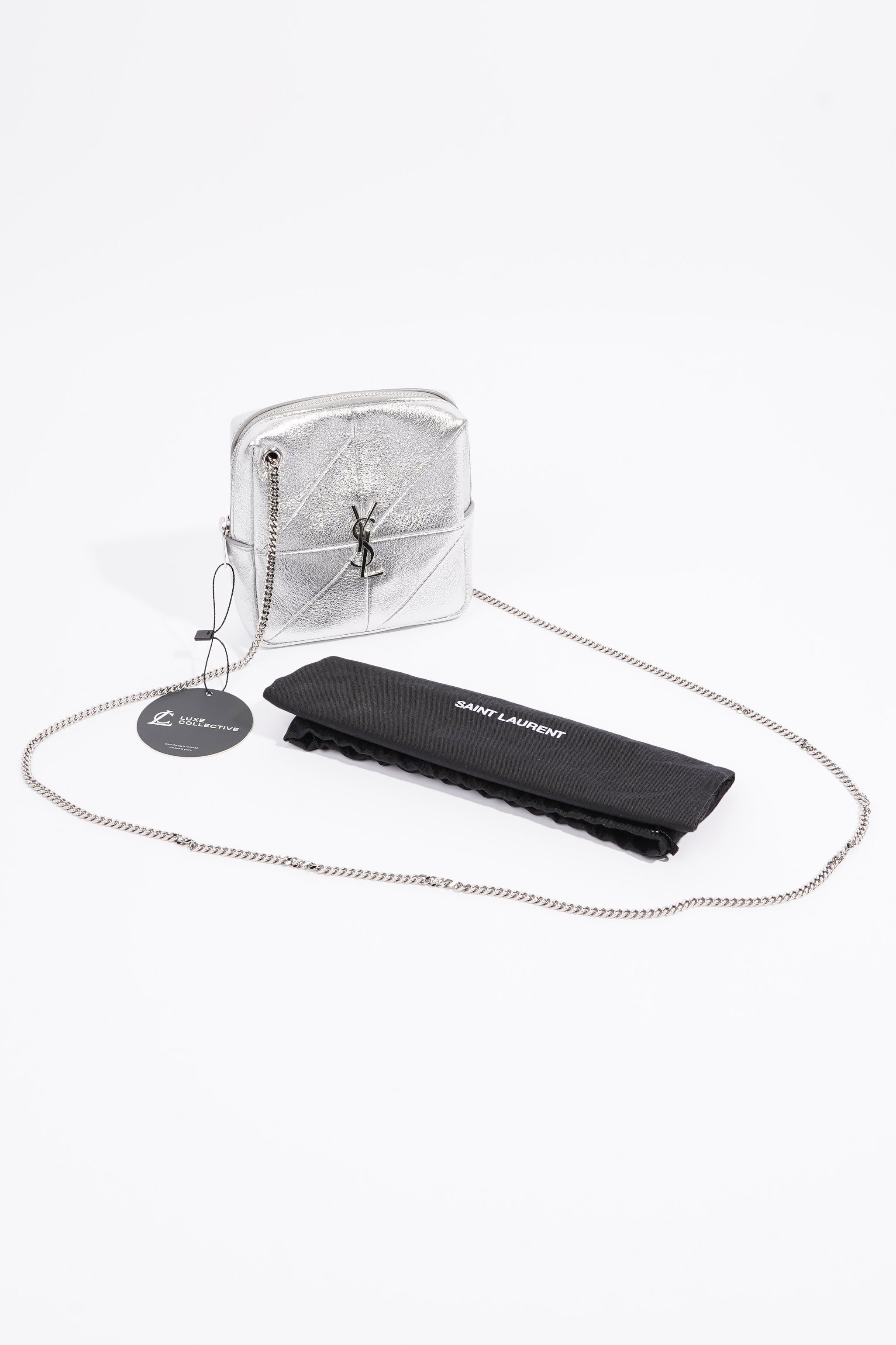 Saint Laurent Jamie Cube Bag Silver OS