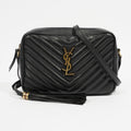 Saint Laurent Lou Camera Black Calfskin Leather