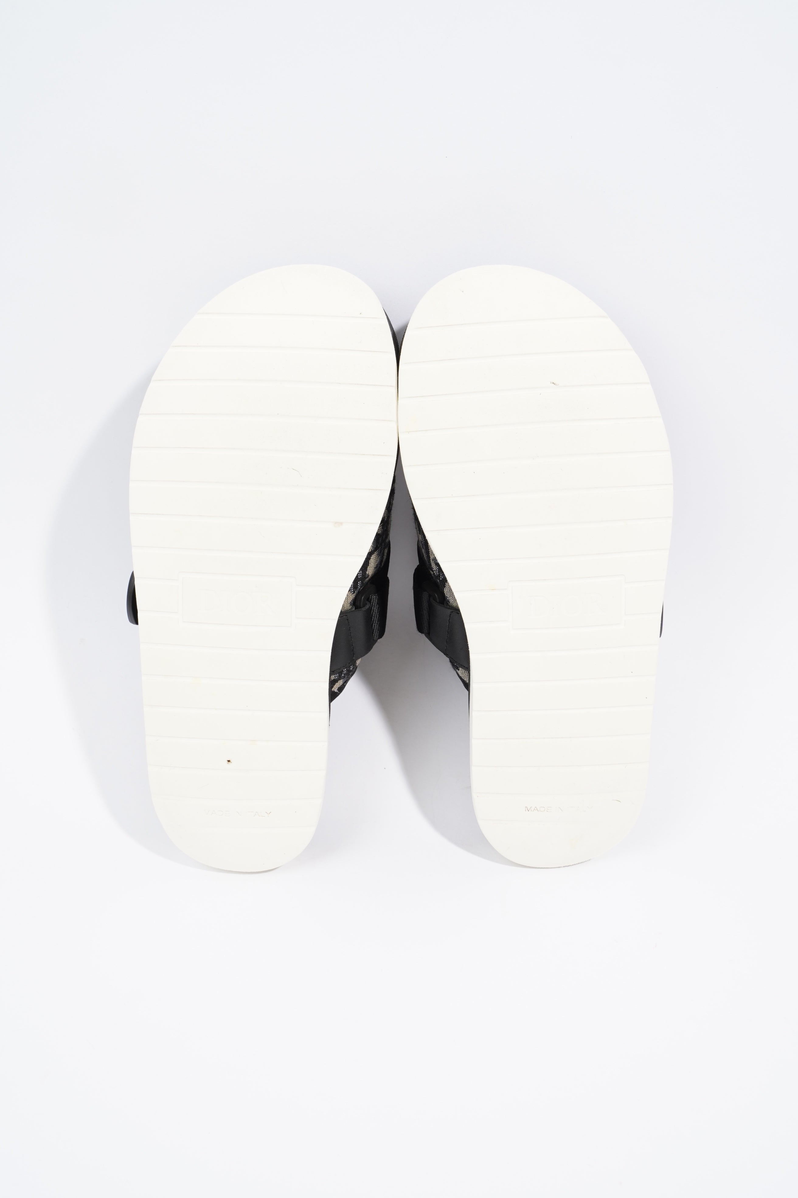 Christian Dior Mens Alpha Sandal Black / Beige / Oblique EU 40 / UK 6