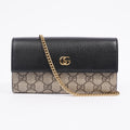 Gucci GG Marmont Chain Wallet Monogram Leather / Canvas