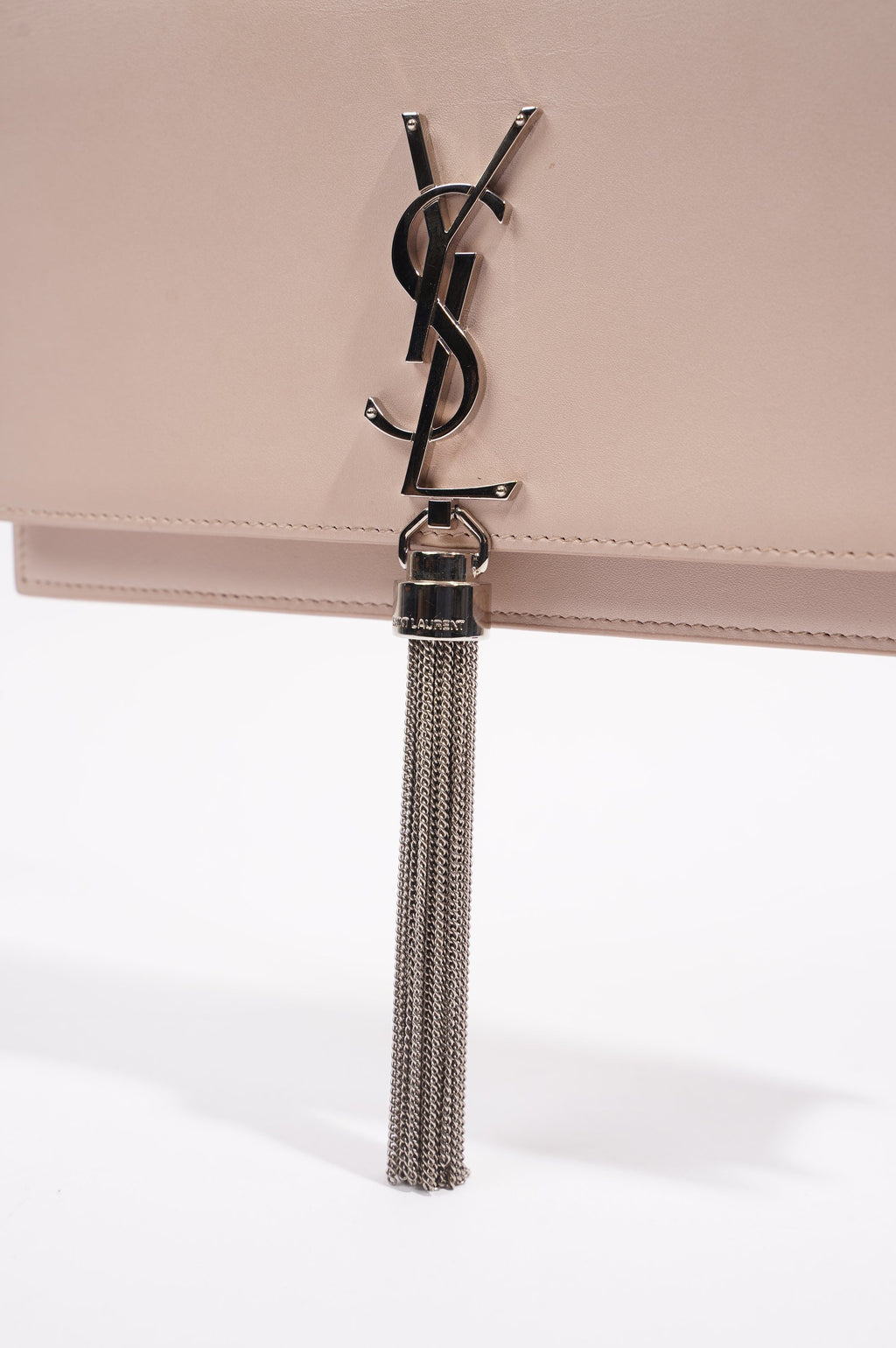 Saint Laurent Womens Kate Tassel Bag Pink Leather Small