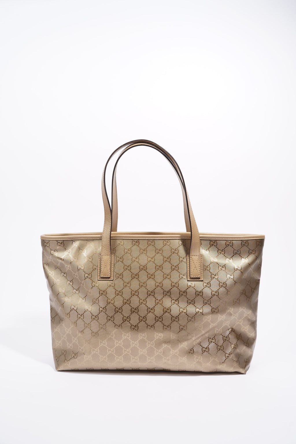Gucci Womens Vintage Tote Bag Gold