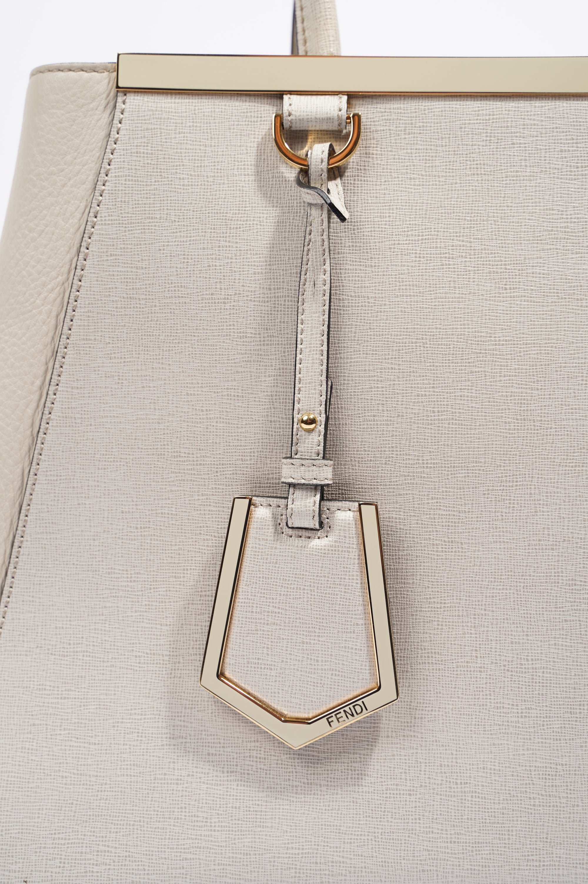 Fendi Womens 2Jours Grey / Beige Large