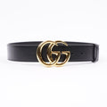 Gucci Womens Marmont Belt Black Leather 75cm - 30"
