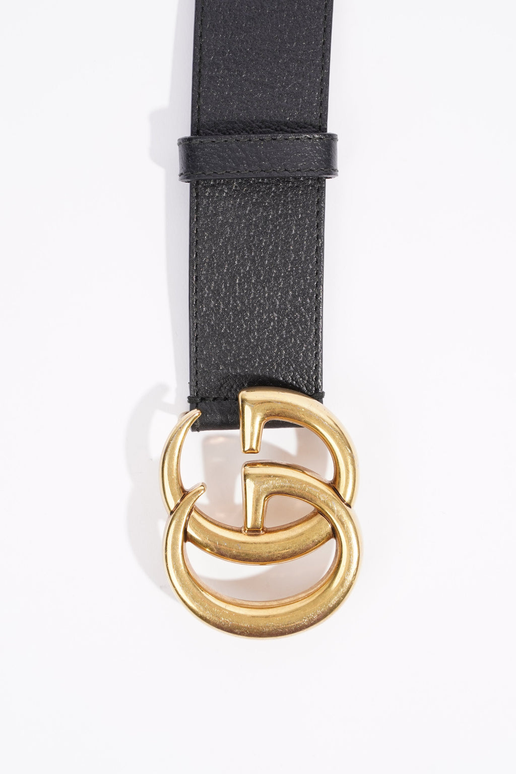 Gucci Womens Marmont Belt Black Leather 85cm - 34"