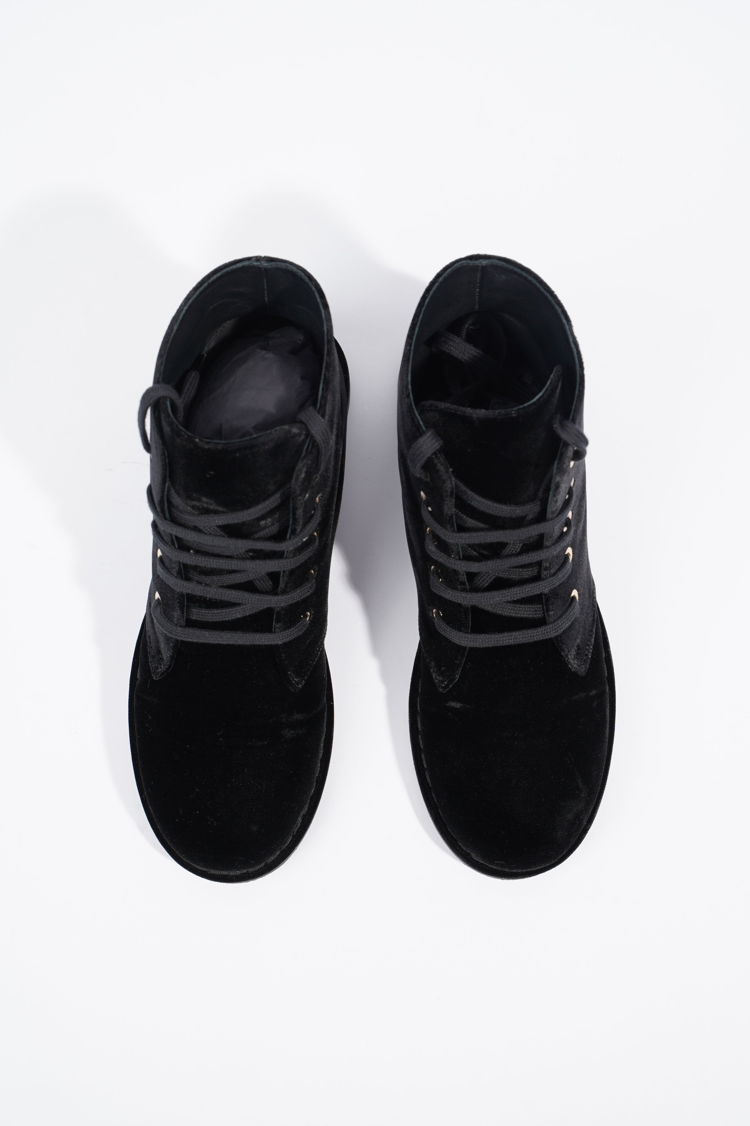 Chanel Velvet CC Boot Black EU 37 / UK 4