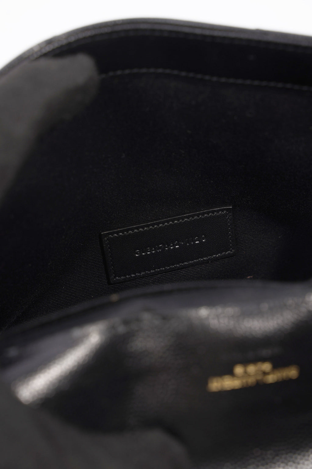 Saint Laurent Envelope Wristlet Clutch Black Leather