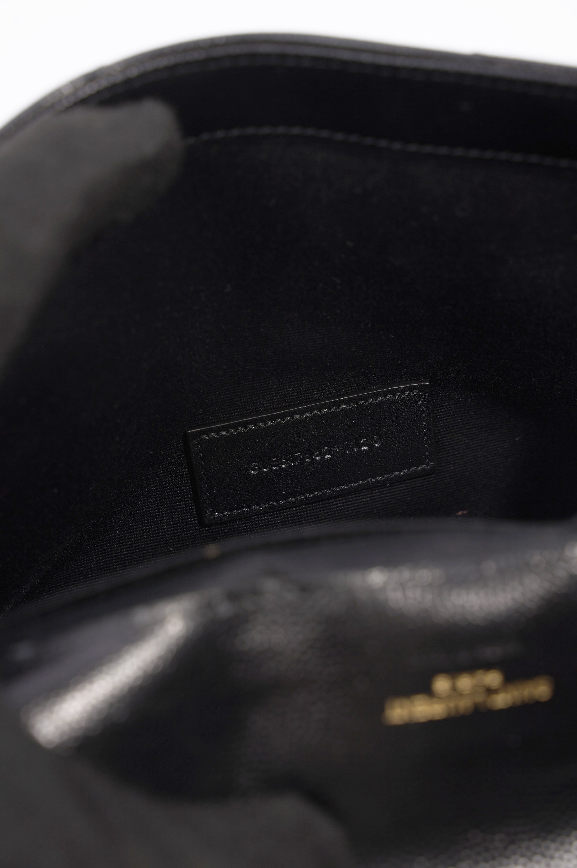 Saint Laurent Envelope Wristlet Clutch Black Leather