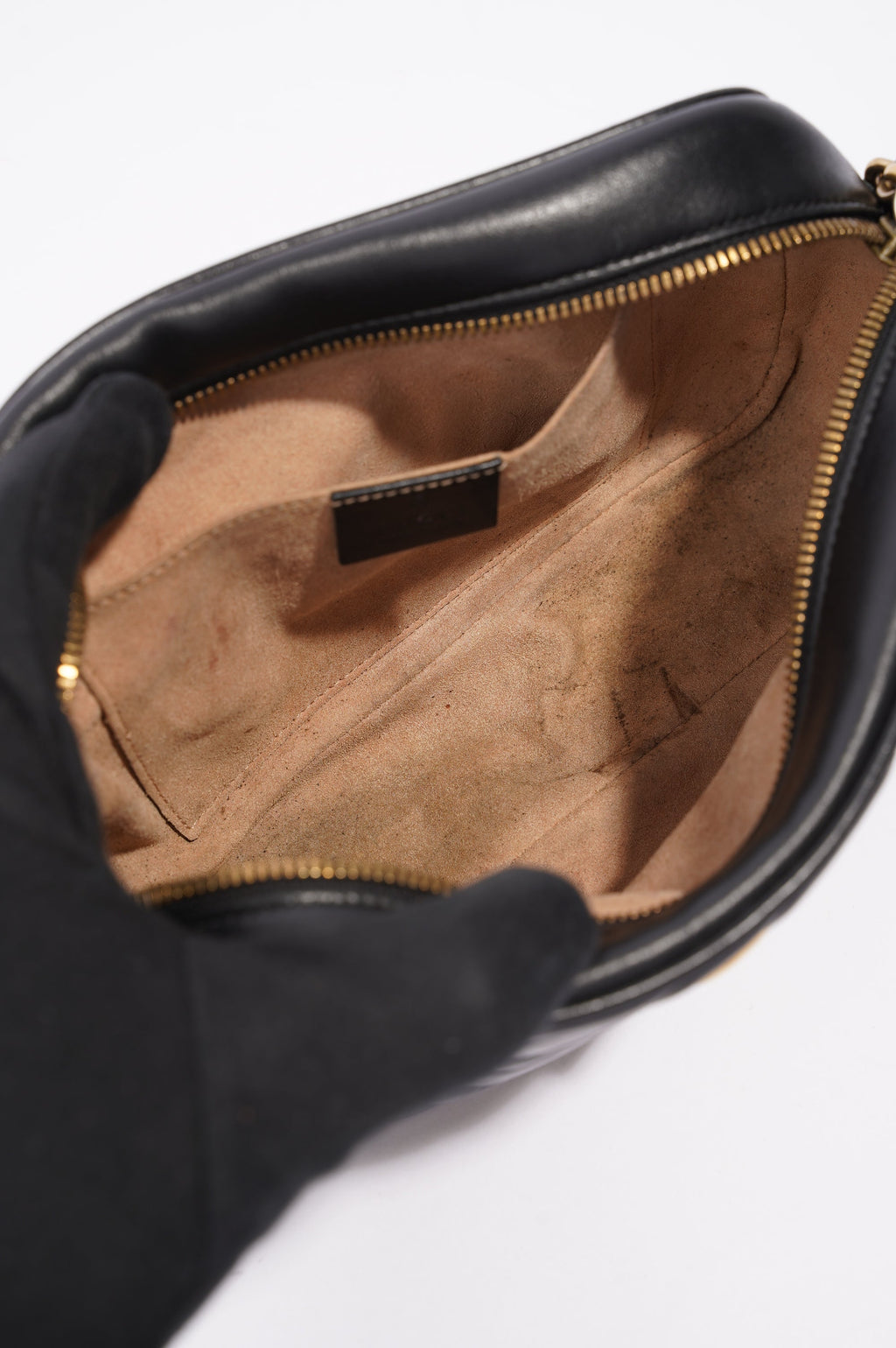 Gucci Womens Marmont Zip Black / Gold Small
