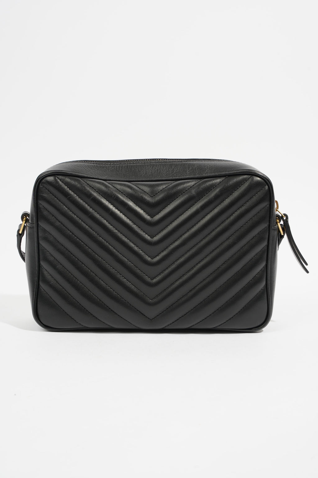Saint Laurent Lou Camera Black Calfskin Leather