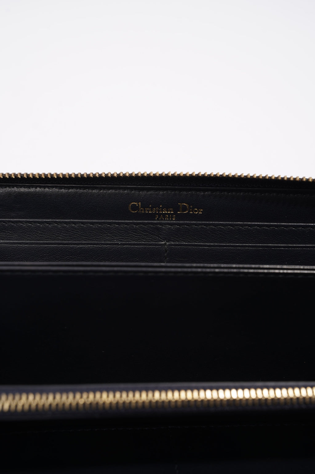 Christian Dior Womens Zip Wallet Monogram Canvas