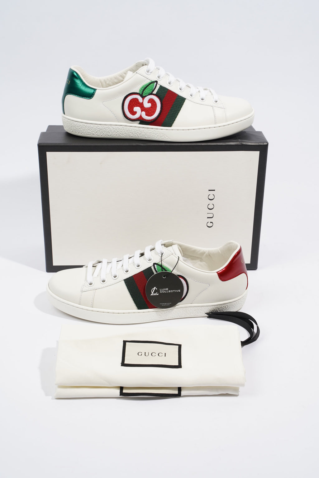 Gucci Ace GG Apple White / Green / Red EU 39 / UK 6