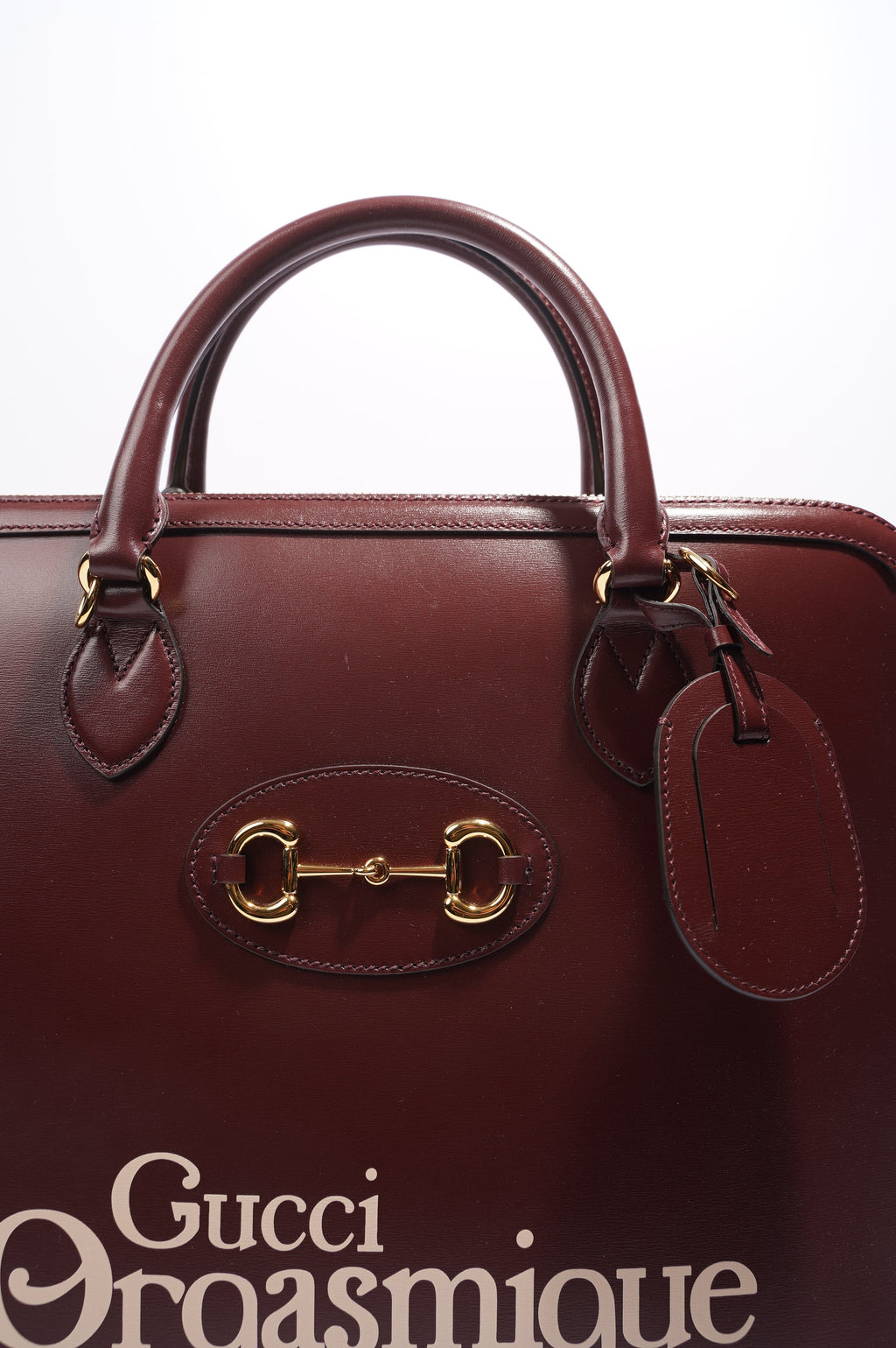 Gucci 1955 Horsebit Duffle Bag Burgundy Leather OS