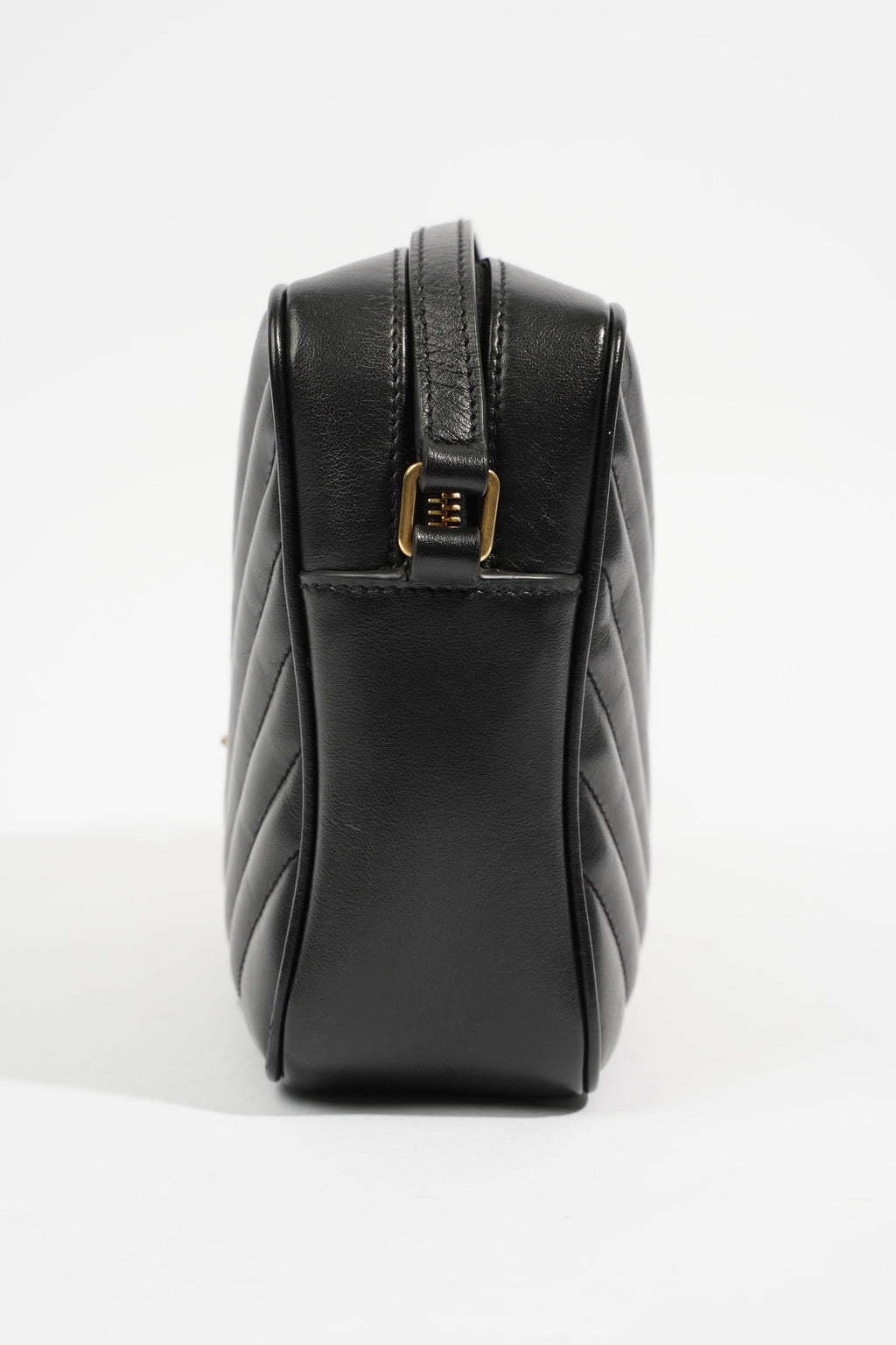 Saint Laurent Lou Camera Black Calfskin Leather