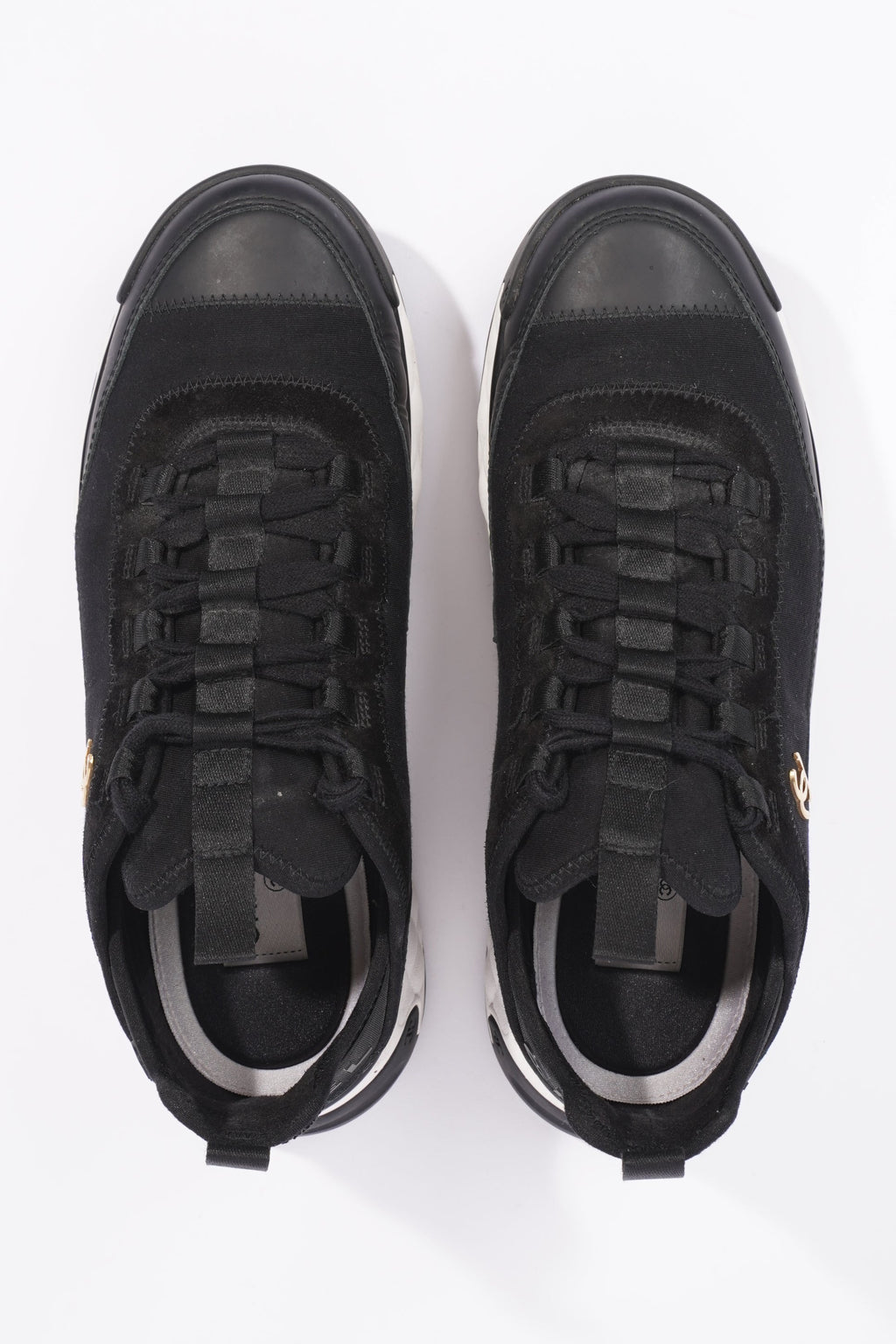 Chanel Womens CC Logo Runners Black EU 39.5 / UK 6.5