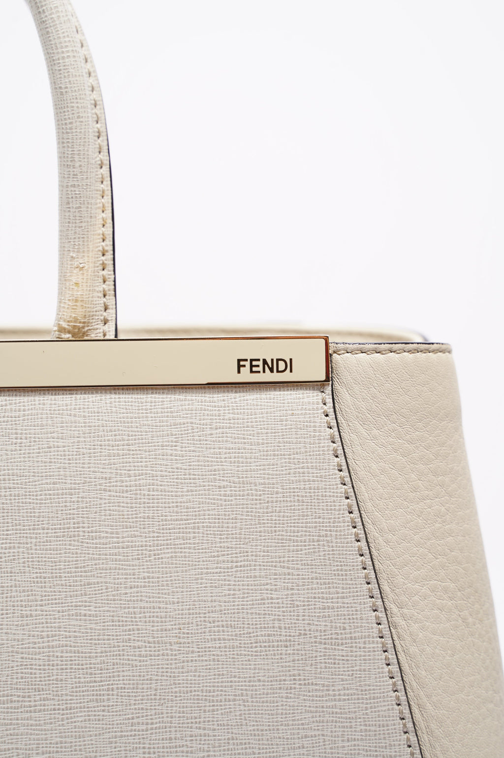 Fendi Womens 2Jours Grey / Beige Large
