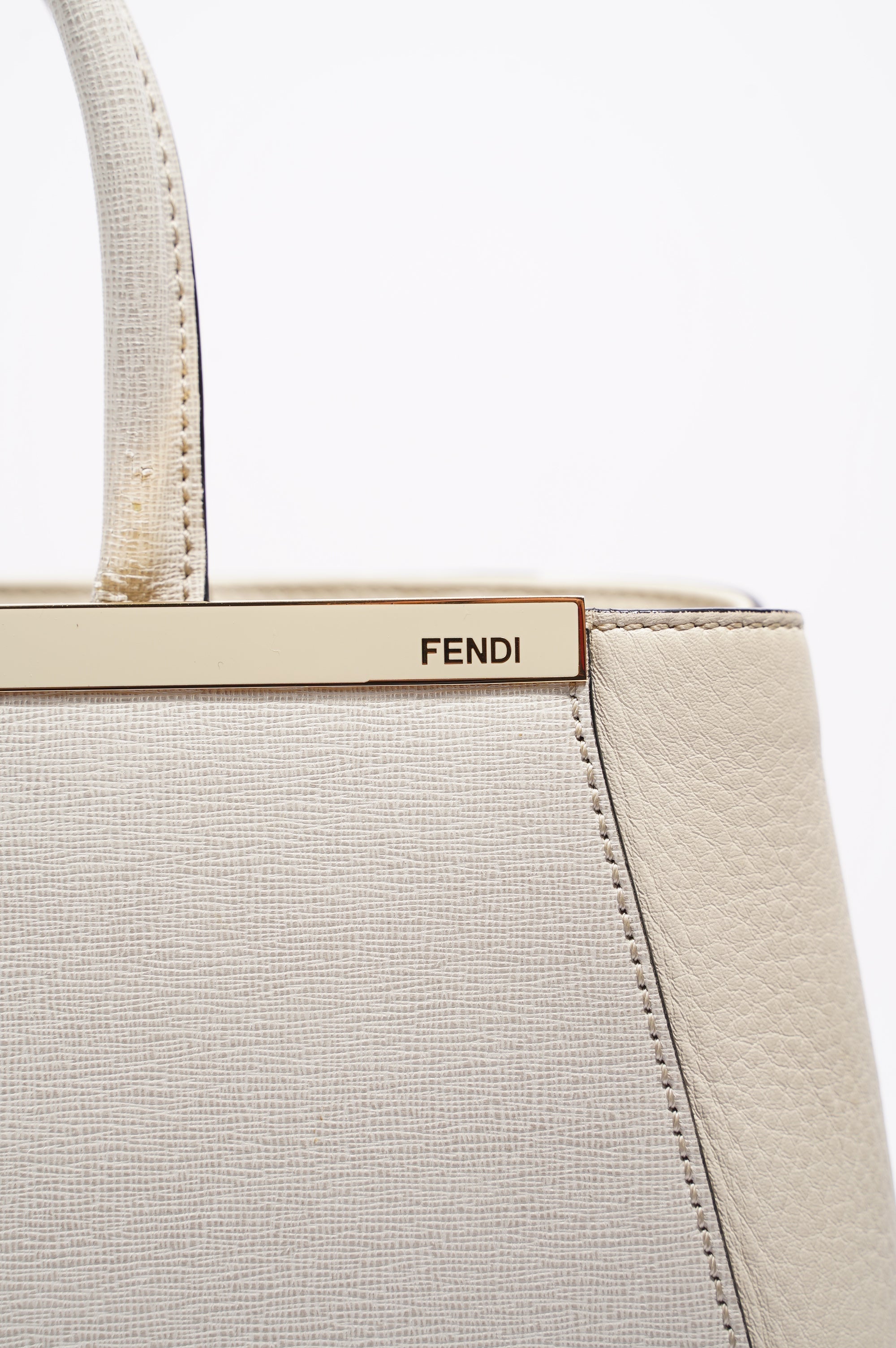 Fendi Womens 2Jours Grey / Beige Large