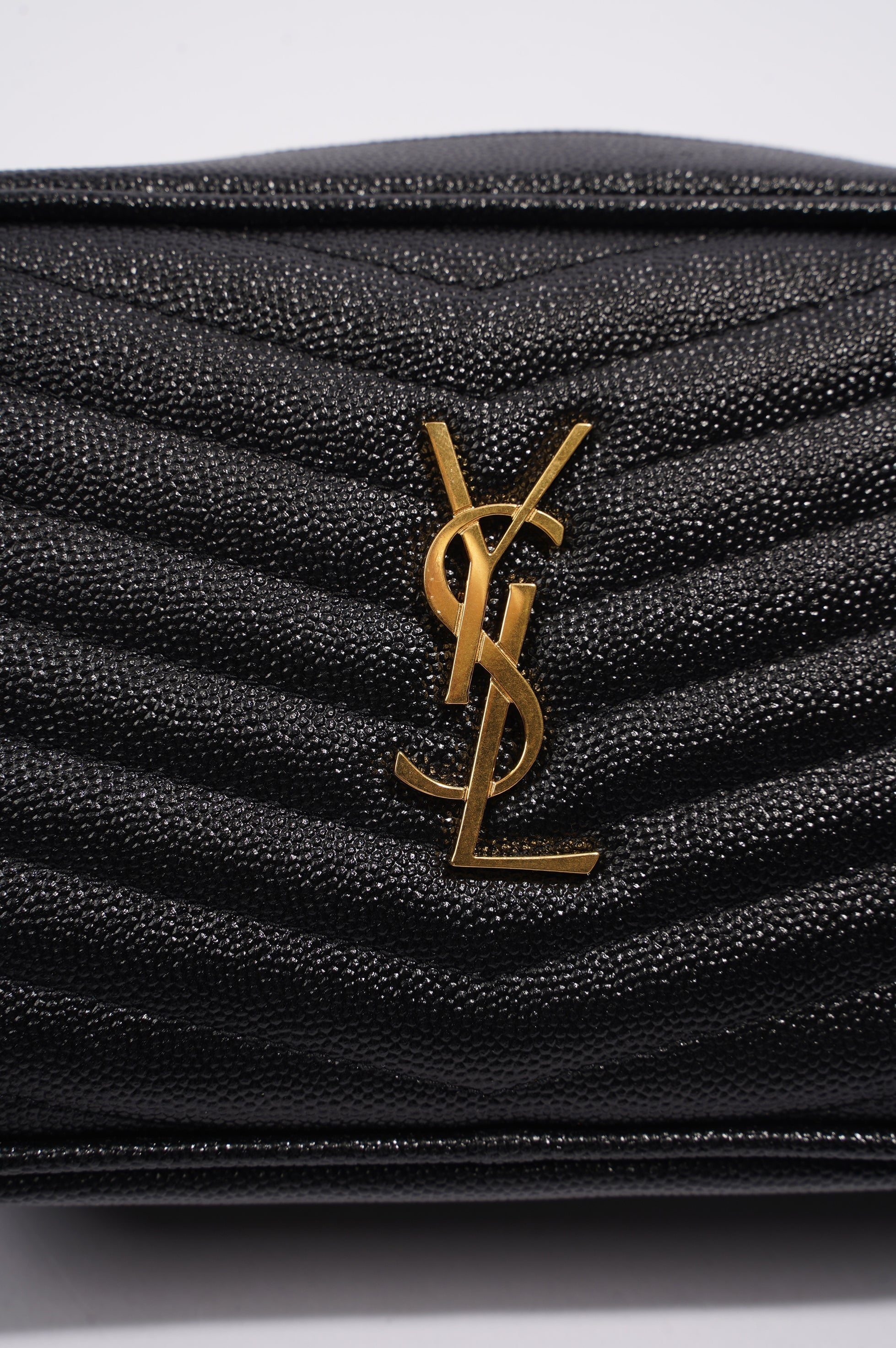 Saint Laurent Lou Camera Bag Black Leather Mini