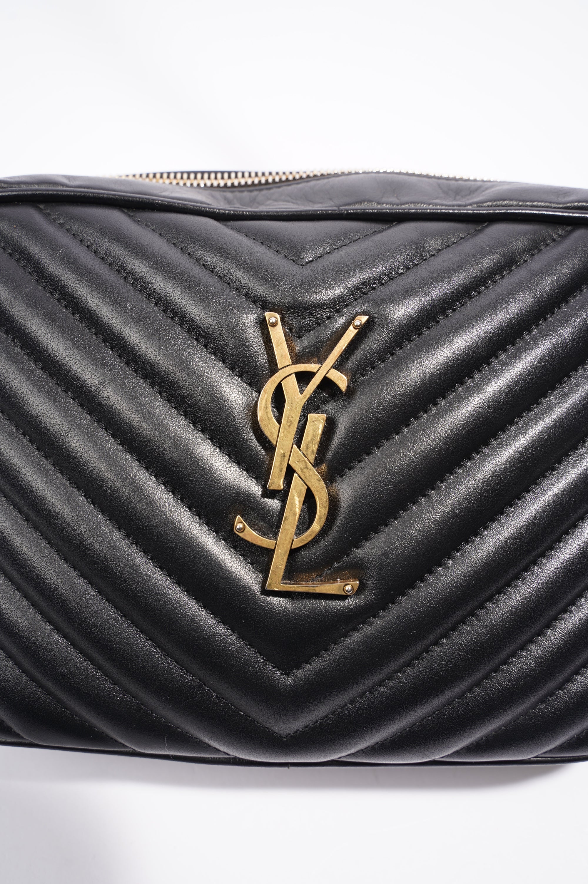 Saint Laurent Lou Camera Bag Black Leather Small