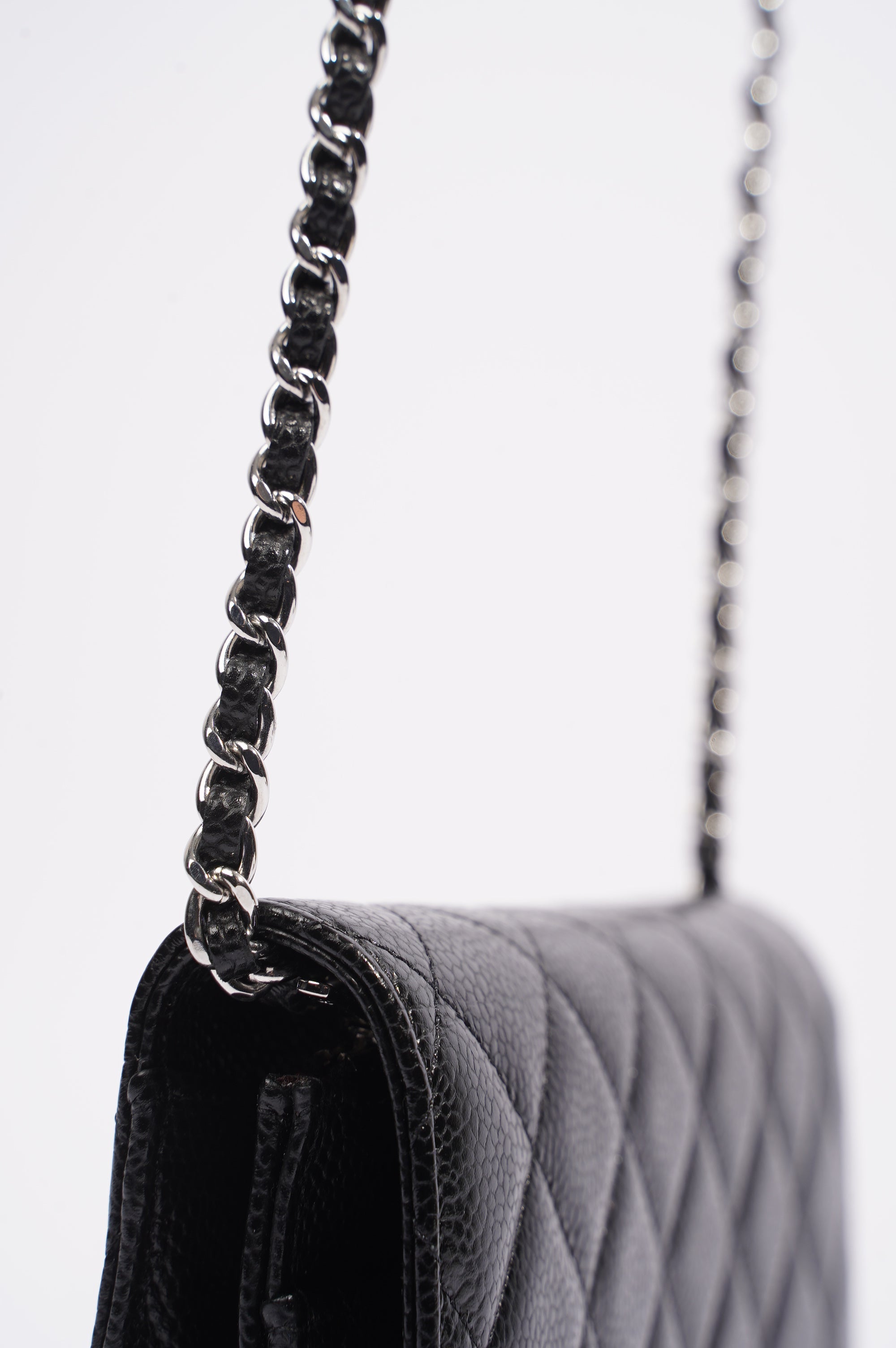 Chanel Wallet On Chain Black Caviar Leather