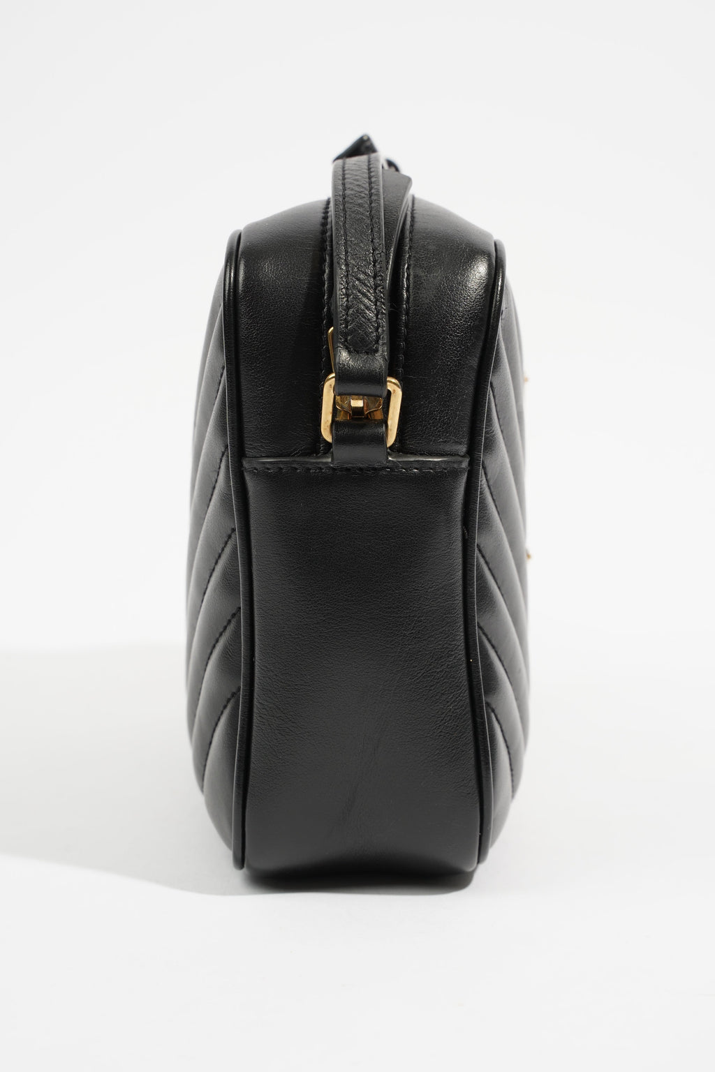 Saint Laurent Lou Camera Black Calfskin Leather
