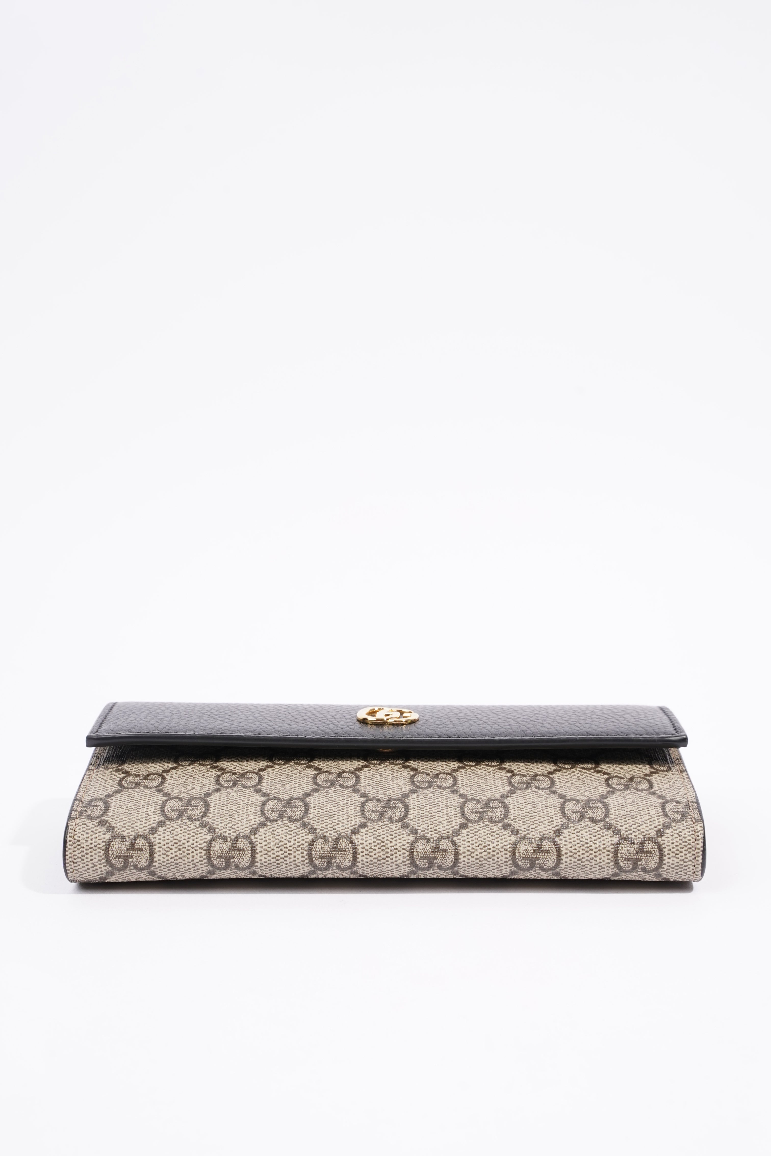 Gucci GG Marmont Chain Wallet Monogram Leather / Canvas