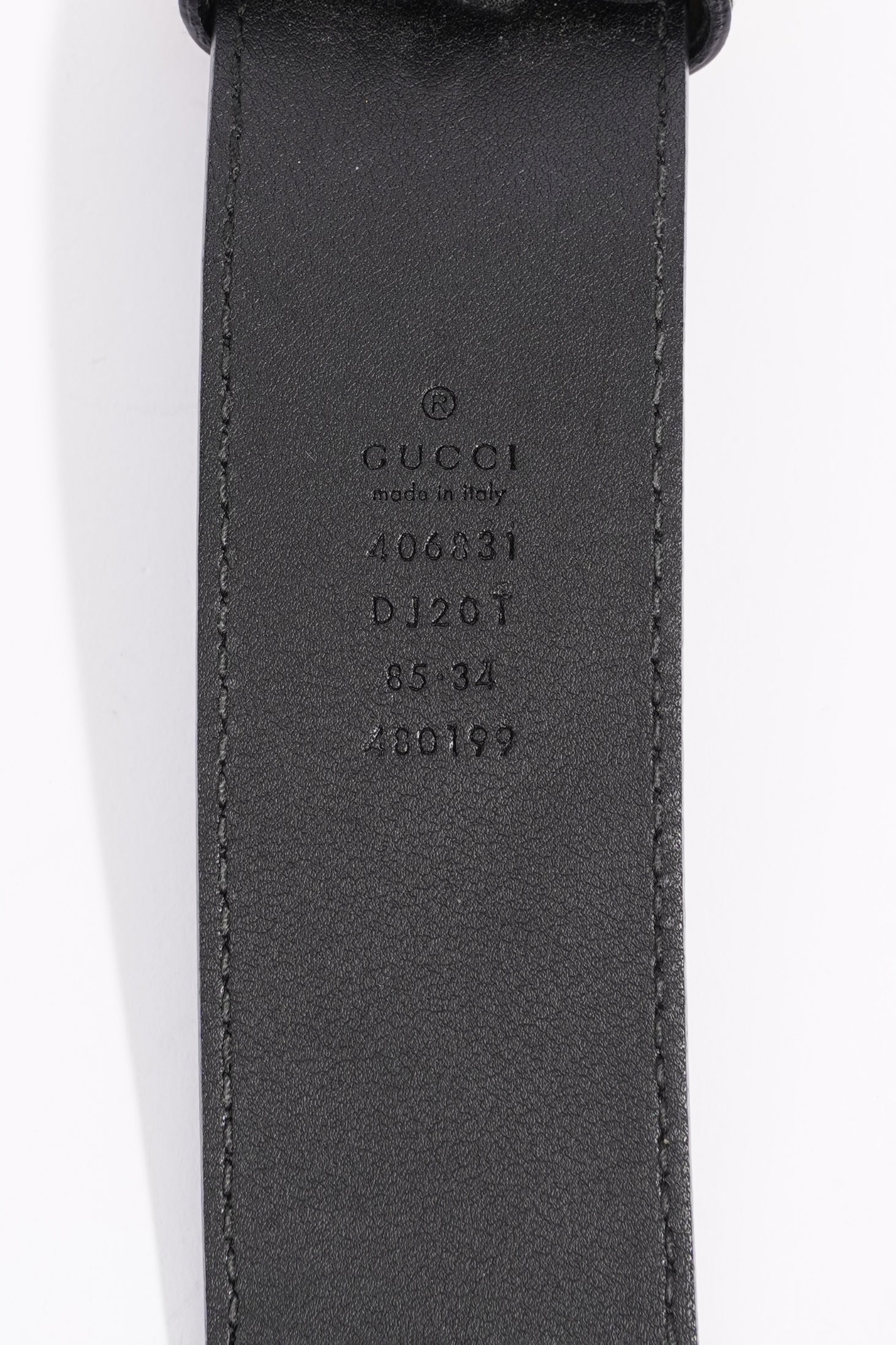Gucci Womens Marmont Belt Black Leather 85cm - 34"