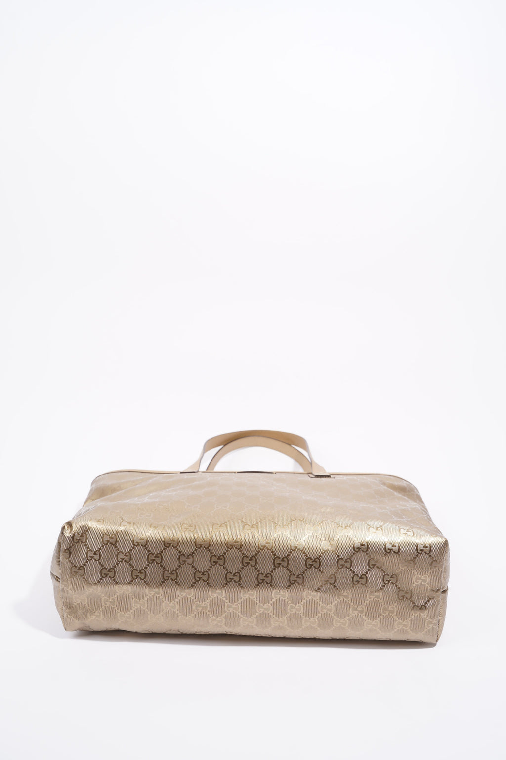 Gucci Womens Vintage Tote Bag Gold